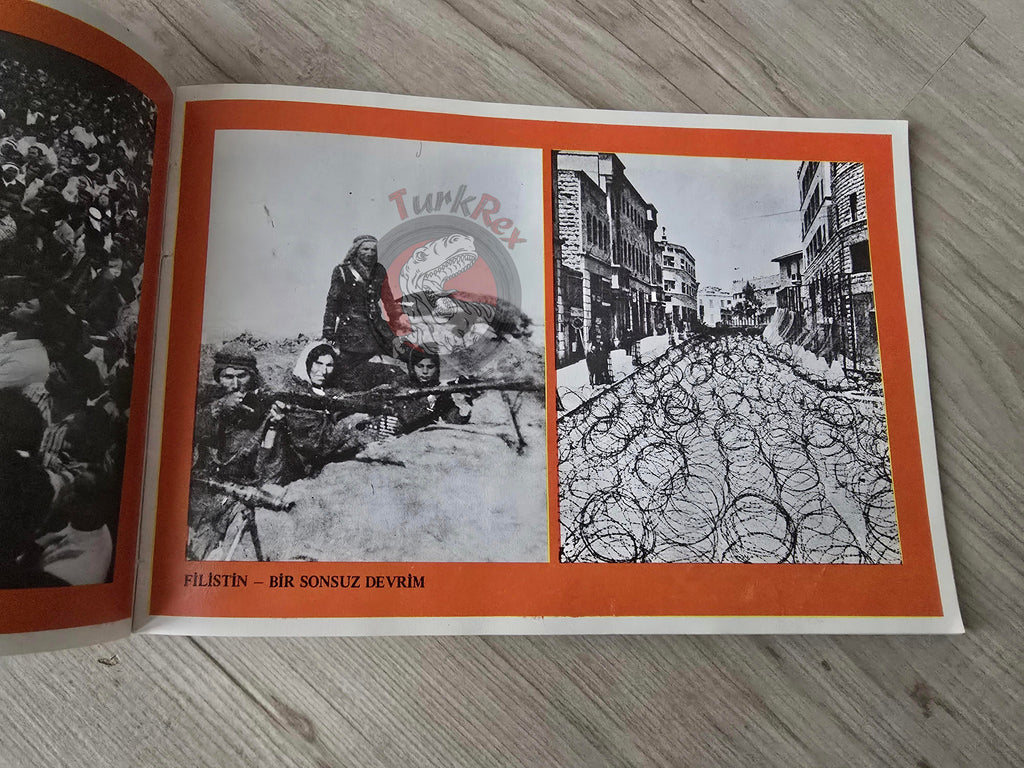Illustrated Political History of Palestine 1980 PLO Propaganda Turkish Book Turkey