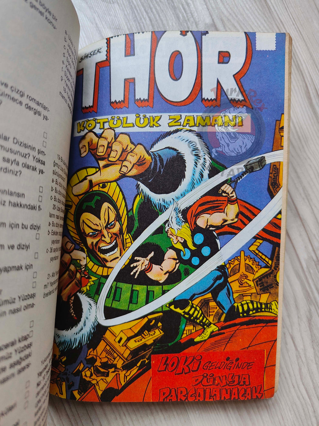 Thor #3 1985 Turkish Comic Turkey The Mighty Thor #188–192