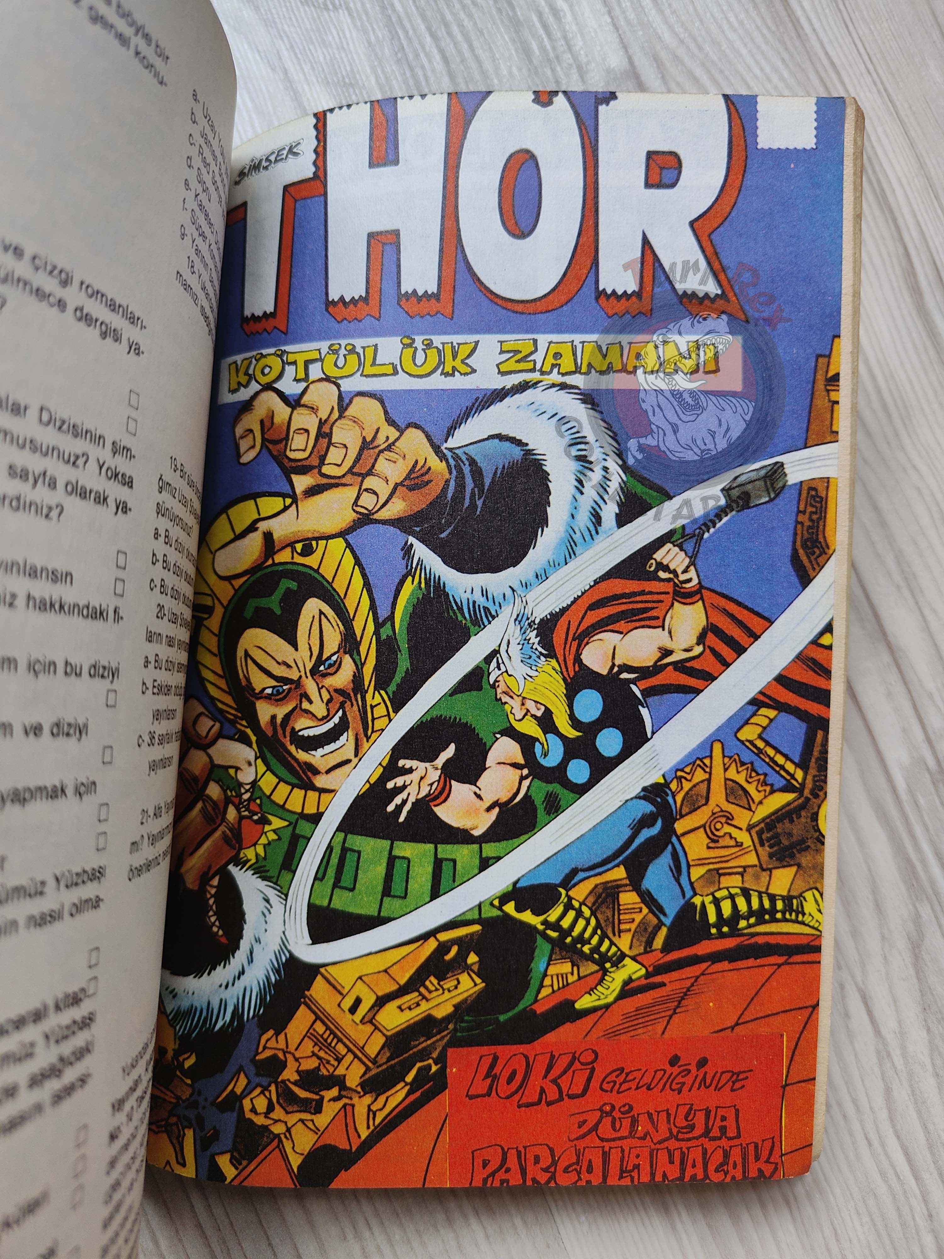 Thor #3 1985 Turkish Comic Turkey The Mighty Thor #188–192