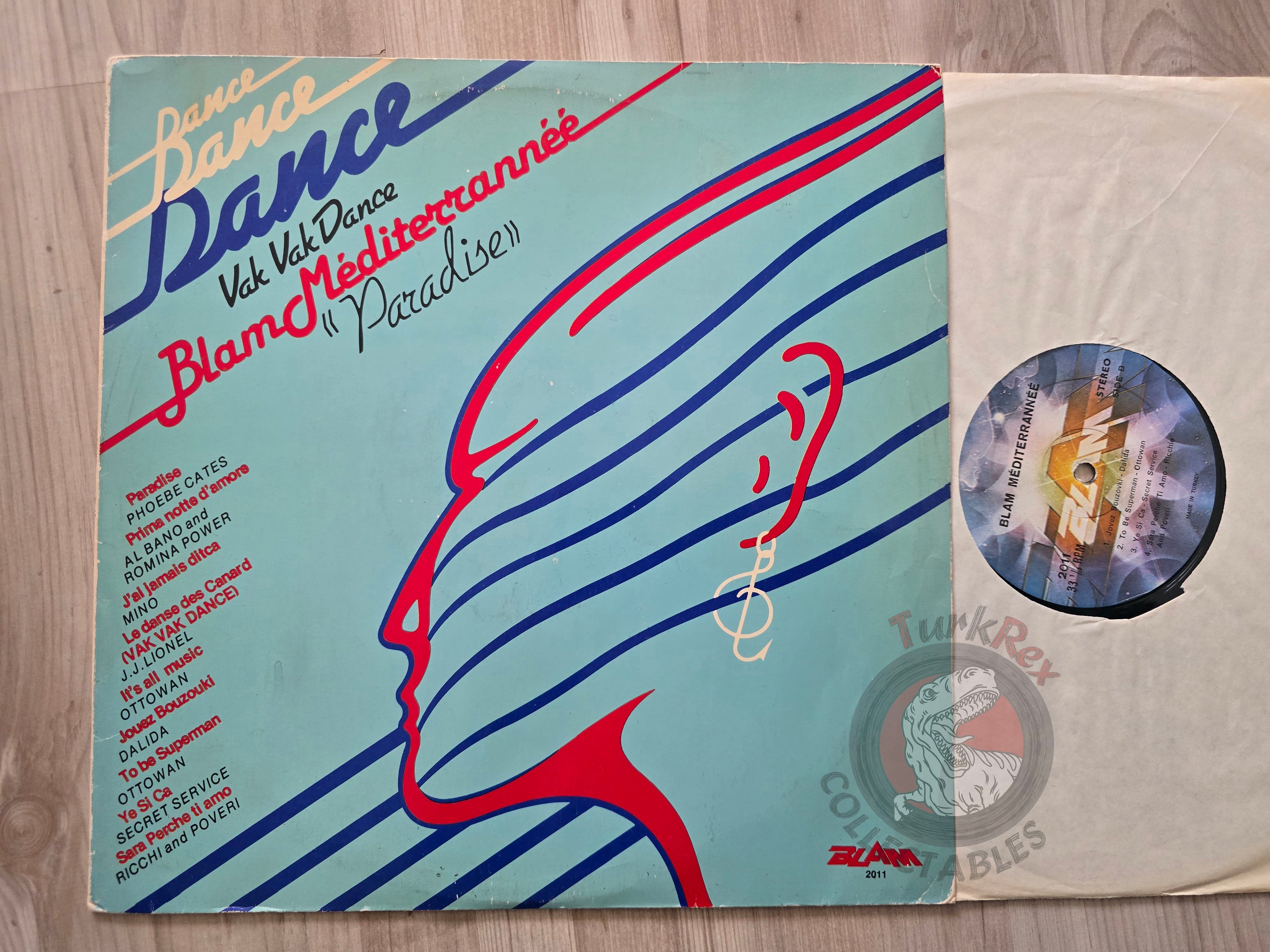 Various – Blam Méditerranée Turkish Pressing Vinyl Turkey Edition Dalida