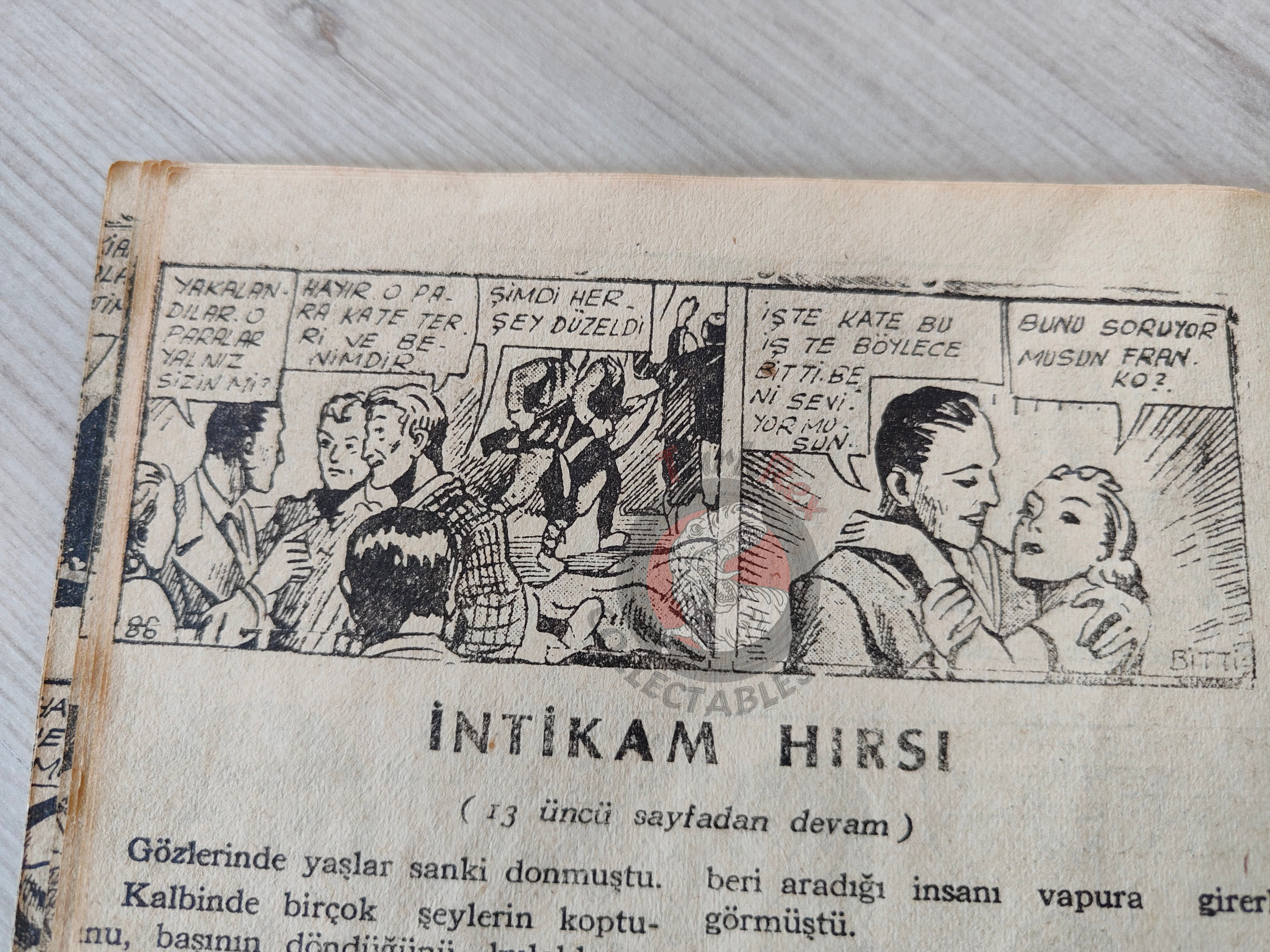 1001 Roman 1941 The East Is Burning Turkish Comic Mag Turkey