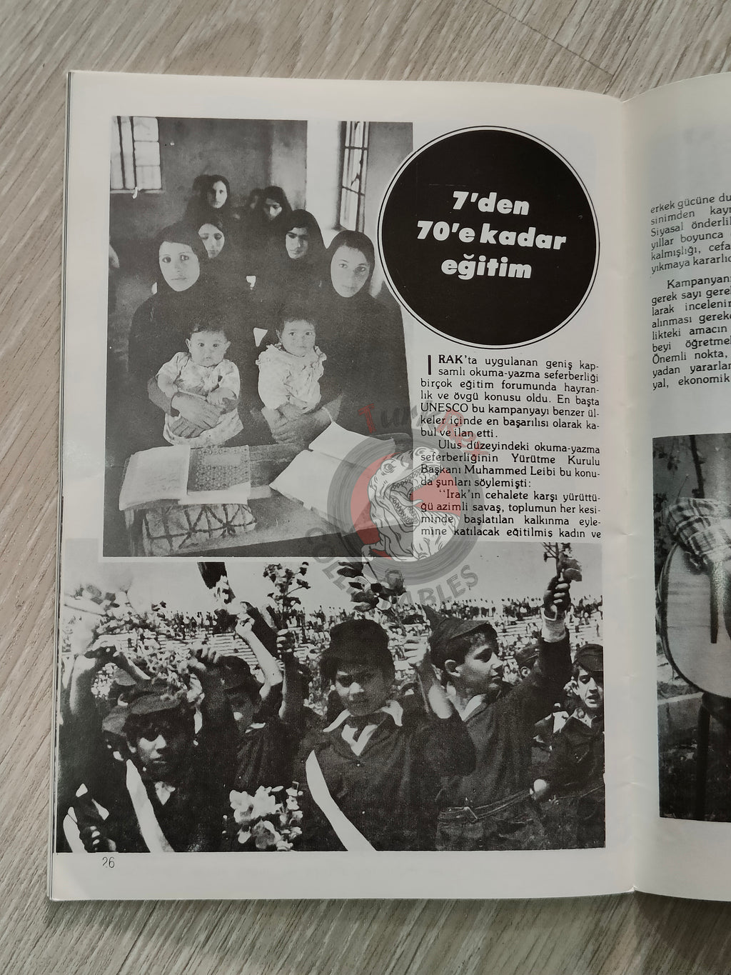 Saddam Hussein - The New Iraq 1980s Propaganda Book Turkish Middle East Iran