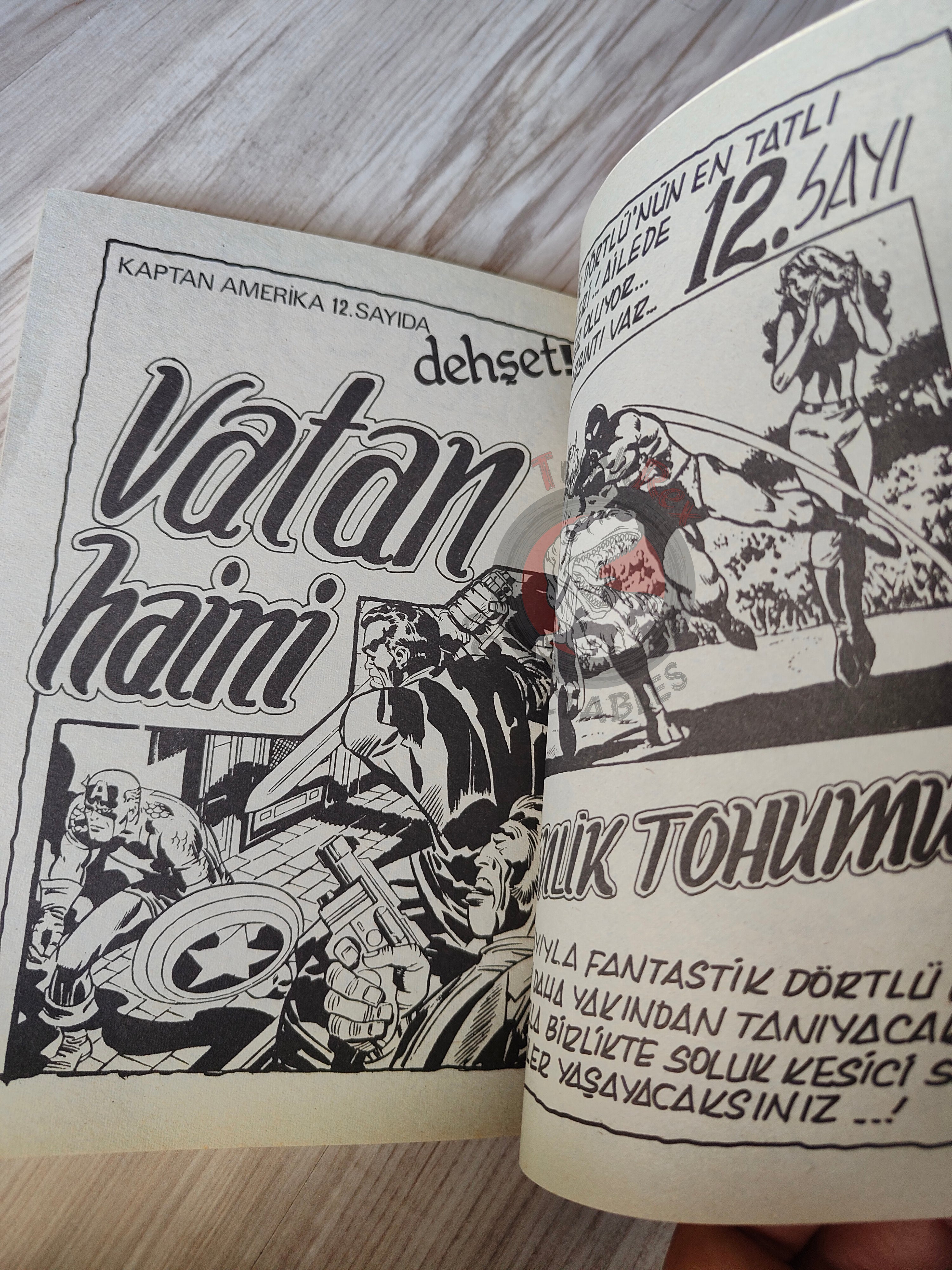 Tintin – The Blue Lotus mid 1980s Turkish Edition Comic Turkey 1