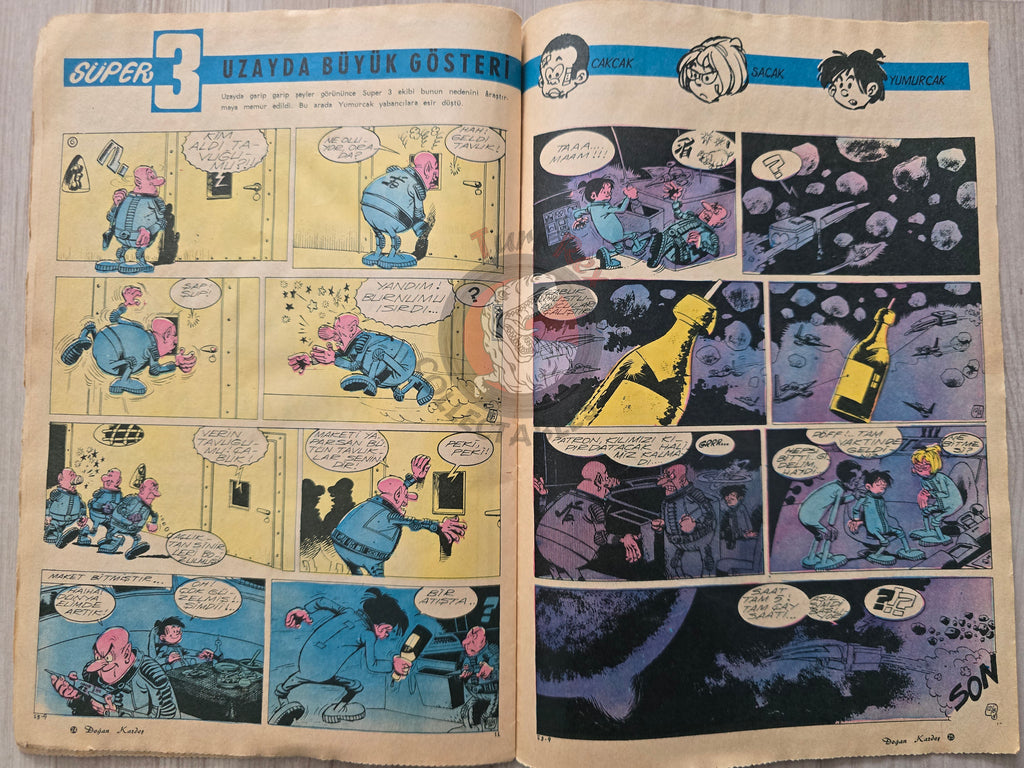 Doğan Kardeş 1971 Magazine #34 Turkish Comic Turkey William Tell Alice In Wonderland
