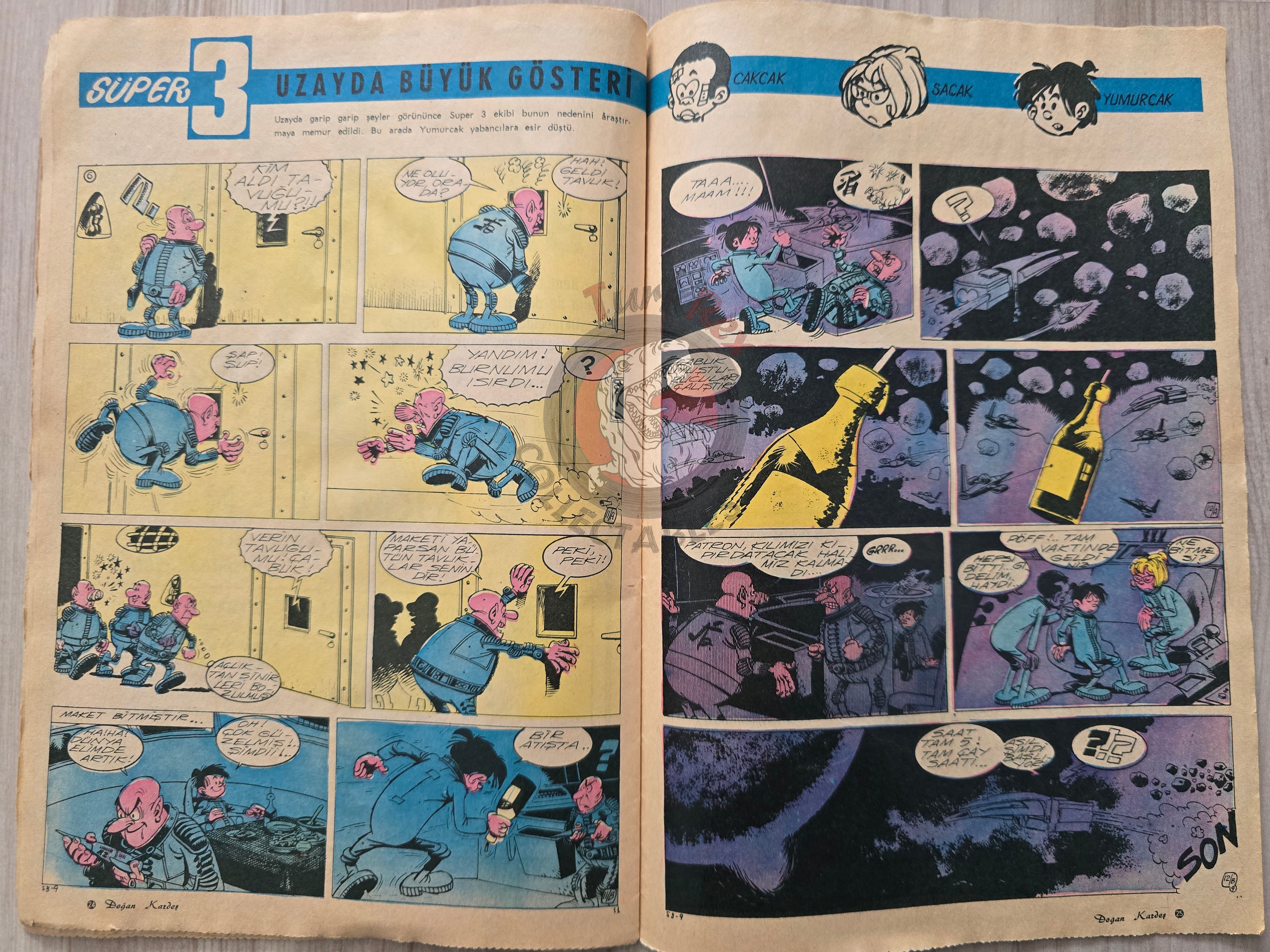 Doğan Kardeş 1971 Magazine #34 Turkish Comic Turkey William Tell Alice In Wonderland