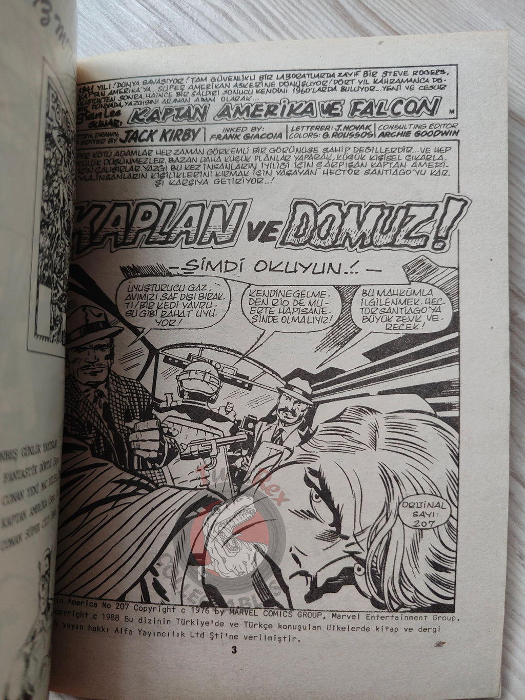 Captain America – Volume 7 1989 Turkish Comic Turkey Falcon