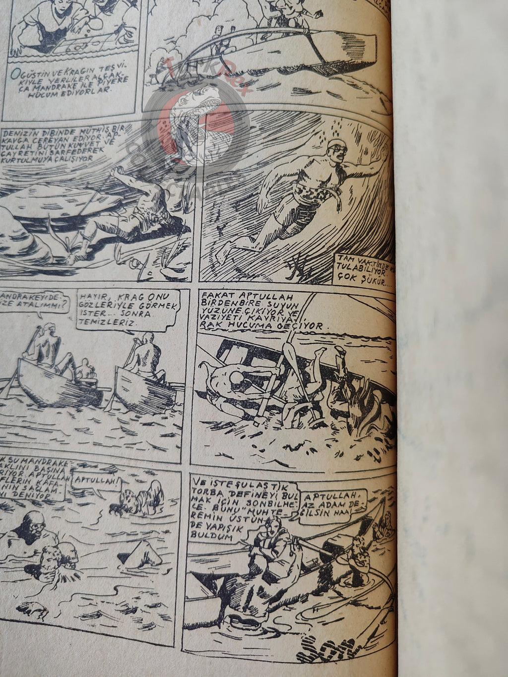 1001 Özel #6 1950 Mandrake the Magician Turkish Comic Mag Turkey