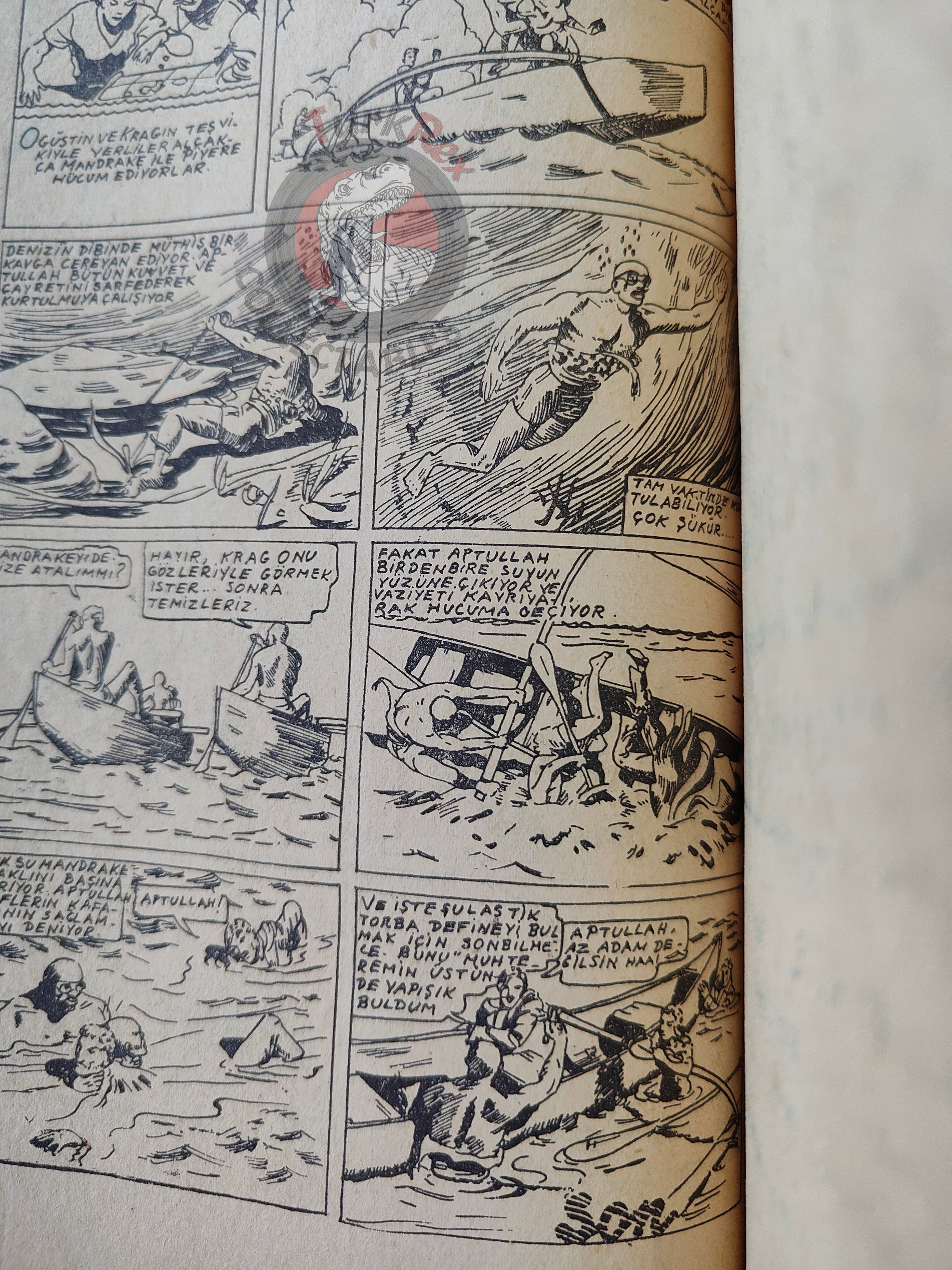 1001 Özel #6 1950 Mandrake the Magician Turkish Comic Mag Turkey