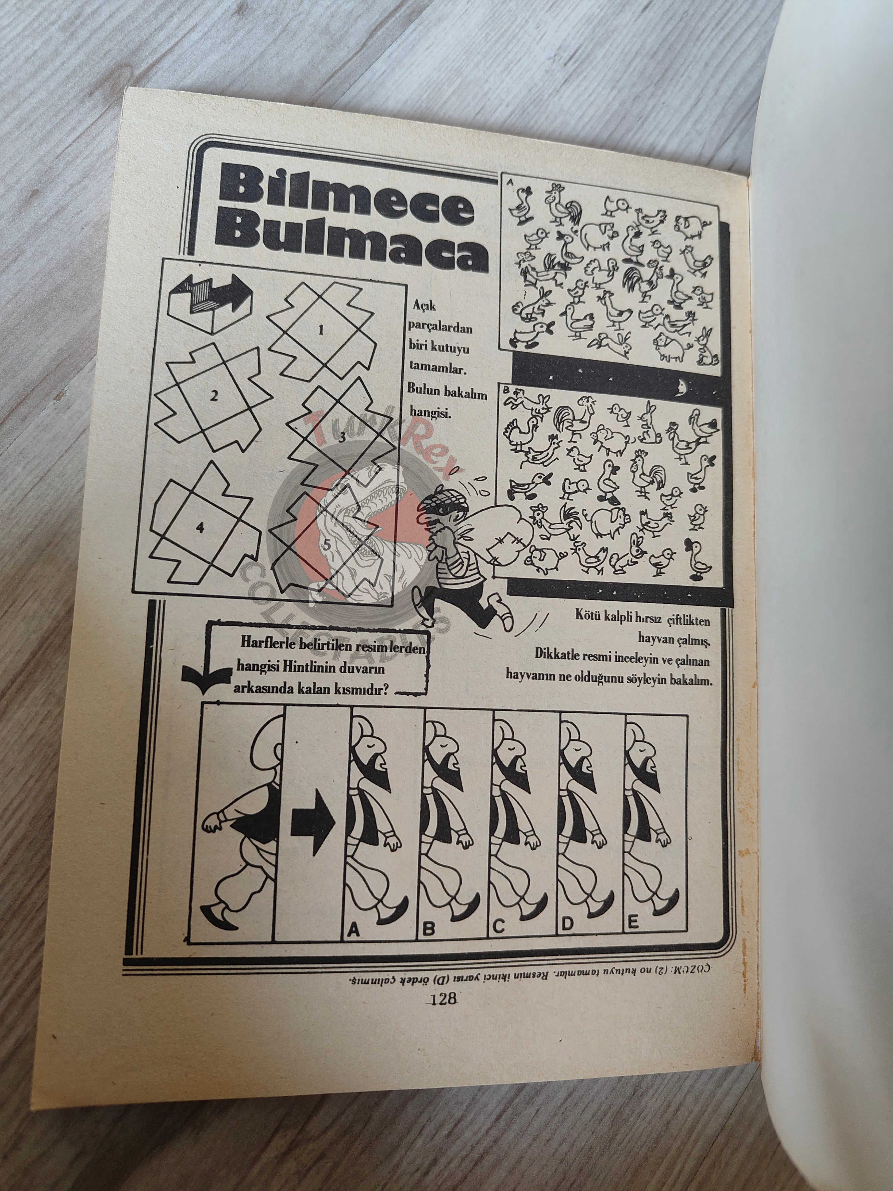 Tintin – The Seven Crystal Balls early 1980s Turkish Edition Comic Turkey