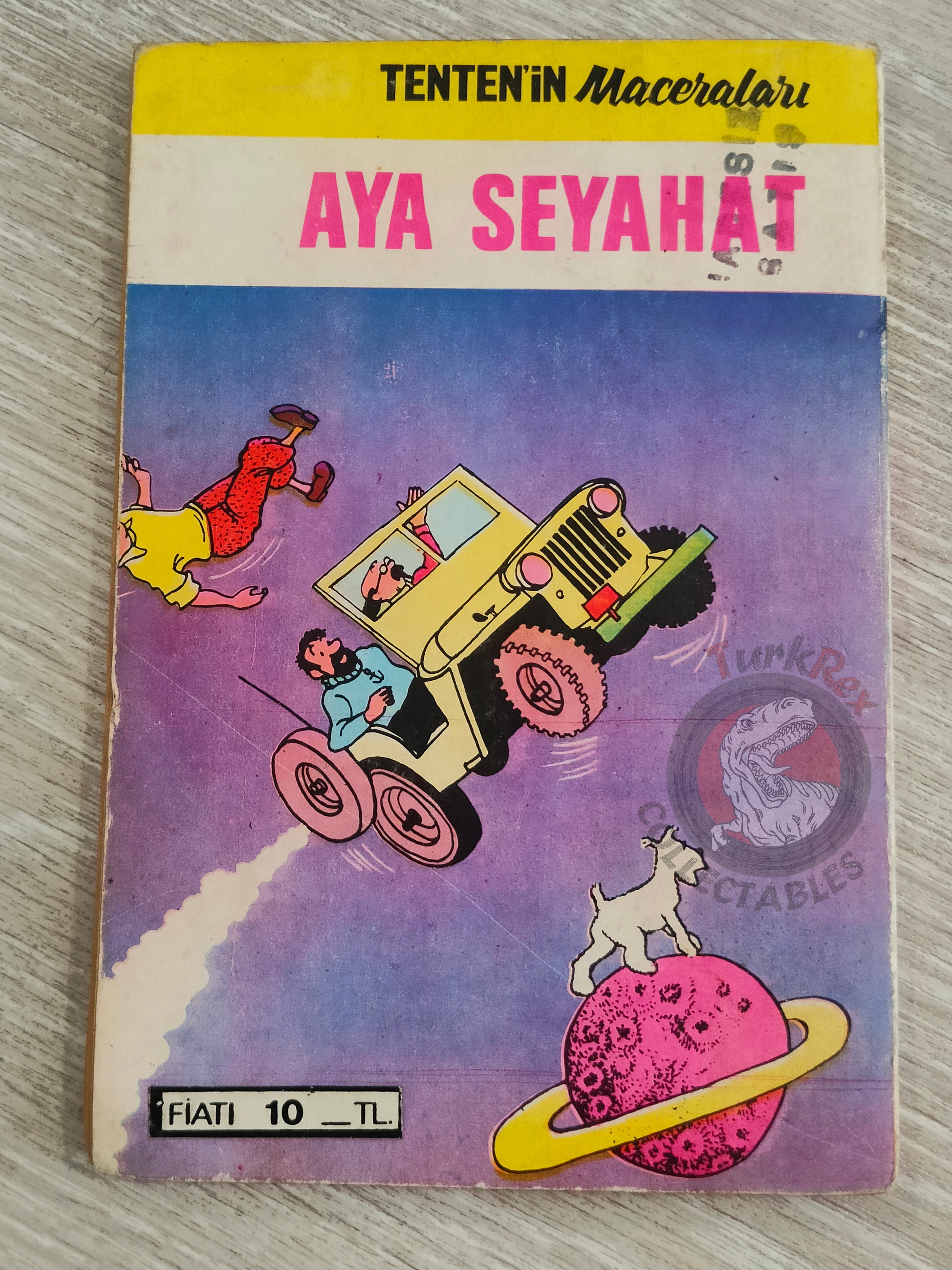 Tintin – Destination Moon 1972 Turkish Edition Comic Turkey