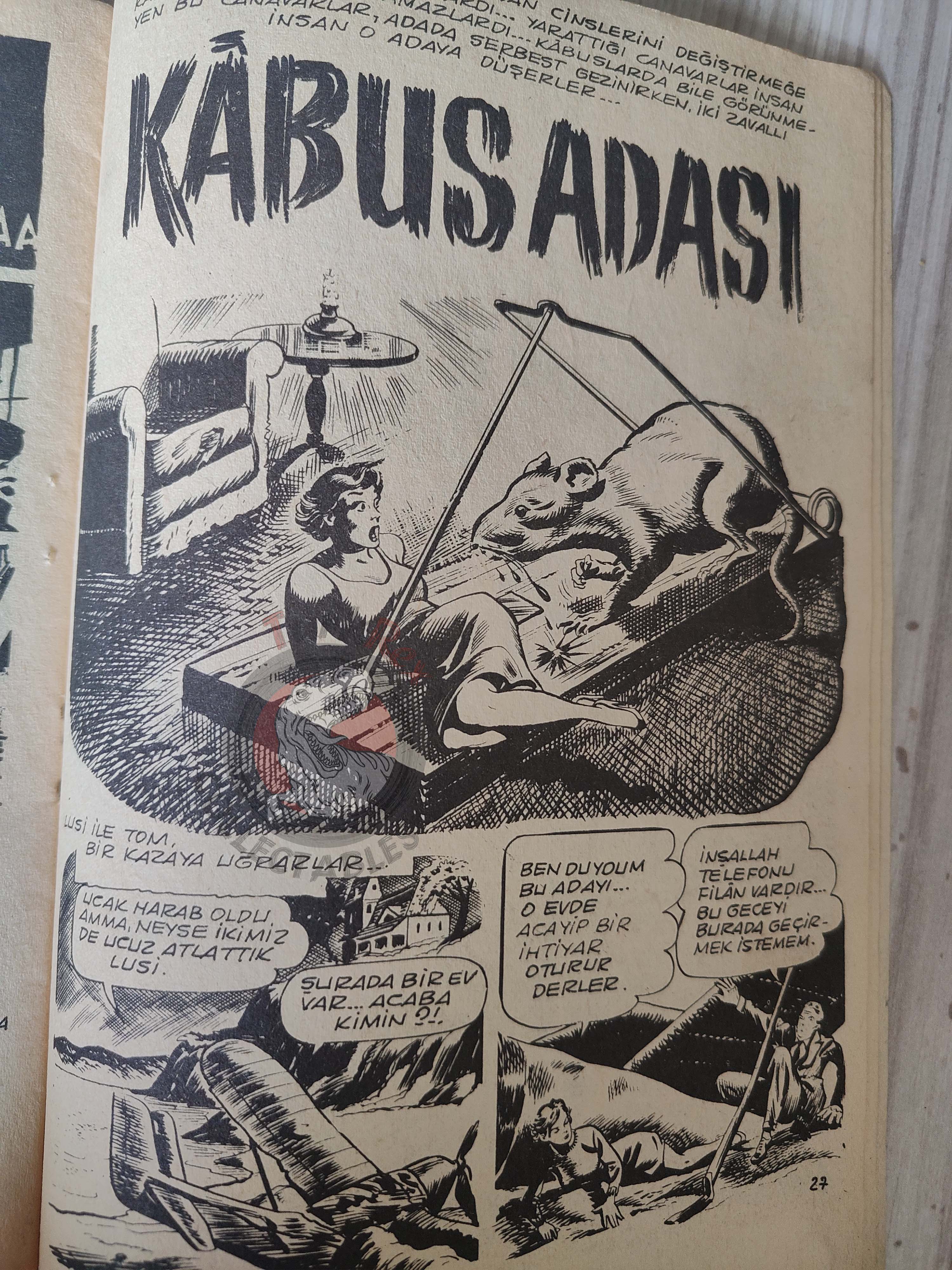 Korku Magazin #75 1969 Turkish Comic Turkey Warren Creepy Eerie Frankenstein