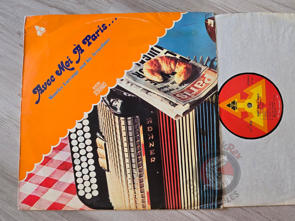 Maurice Larcange And His Accordions – Avec Moi A Paris... Turkish Pressing Vinyl Turkey Edition