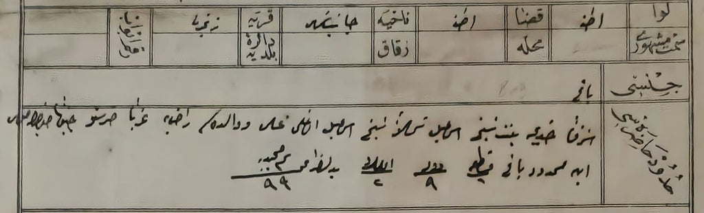 Ottoman 1906 Land Deed Vineyard in Aleppo Sanjak Kilis Title Deed