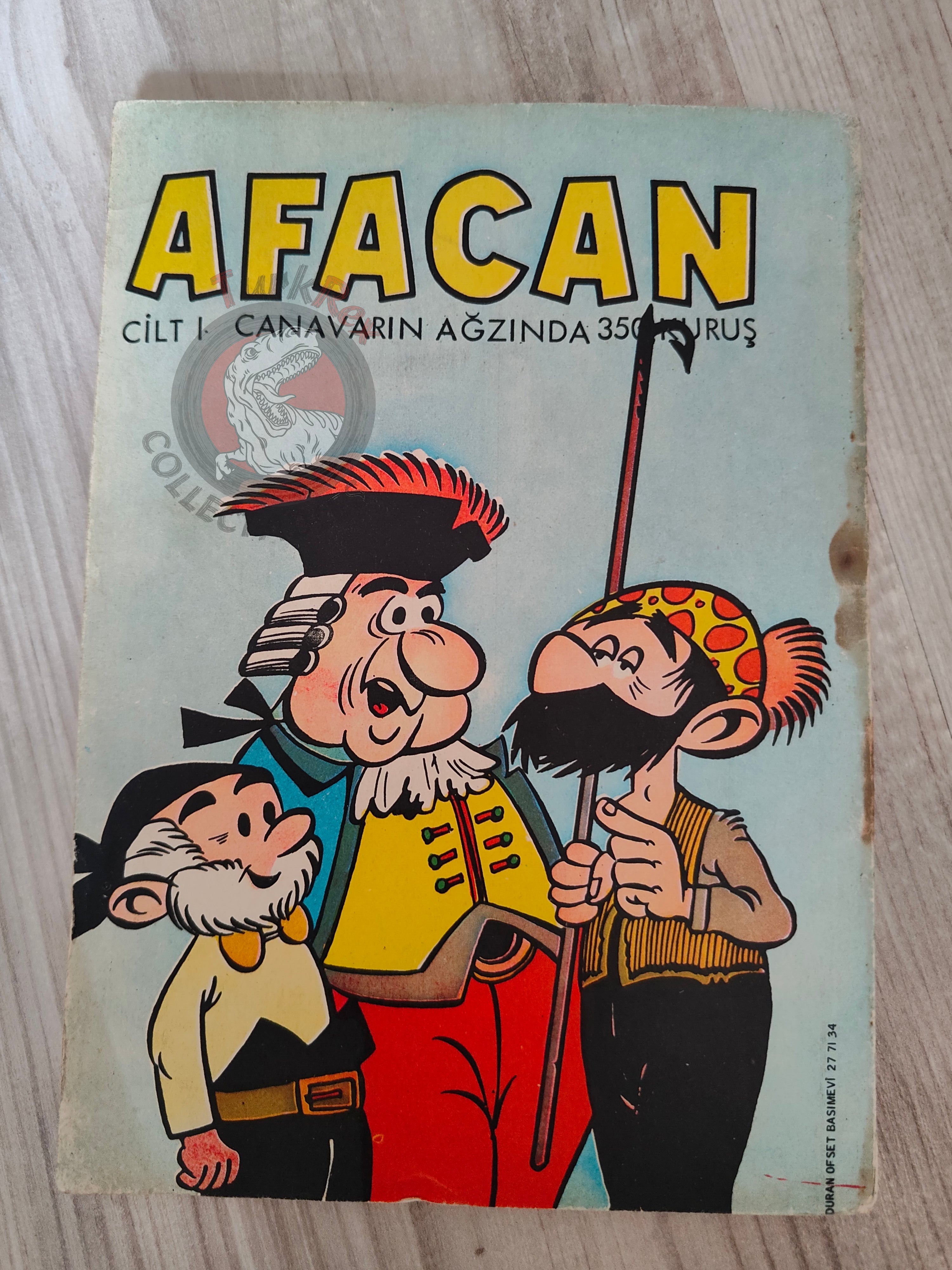 Le Vieux Nick et Barbe-Noire - Dans la gueule du dragon 1970 Turkish Comic Turkey