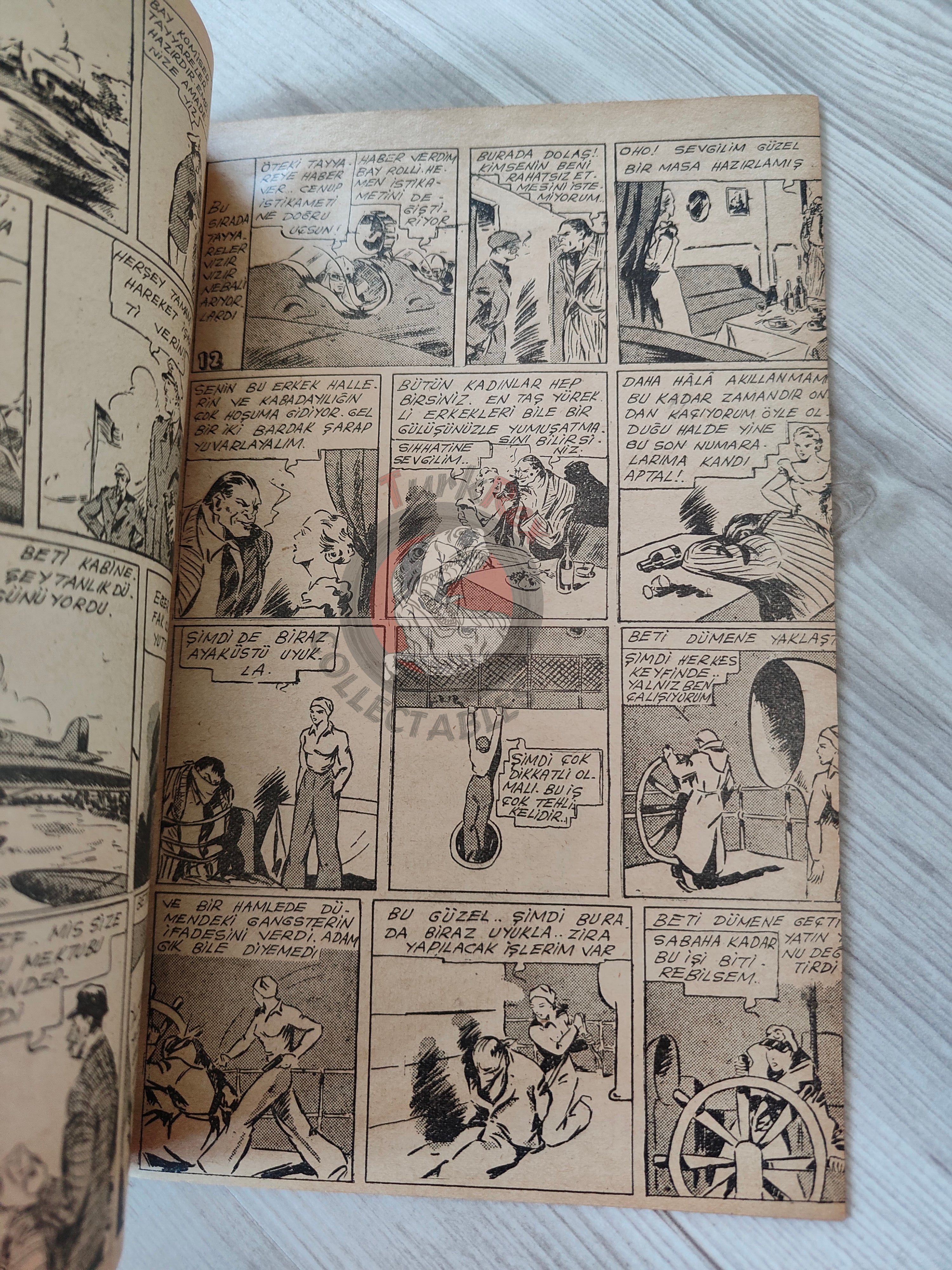 1001 Roman 1943 The Blonde Danger – Revenge Turkish Comic Mag Turkey