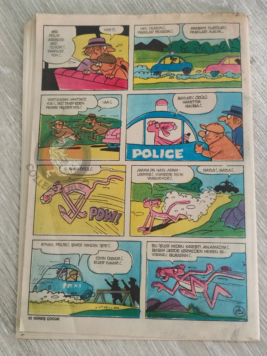 Güneş Çocuk #7 1989 Rawhide Kid, Candy Candy, Pink Panther Turkish Comic Turkey