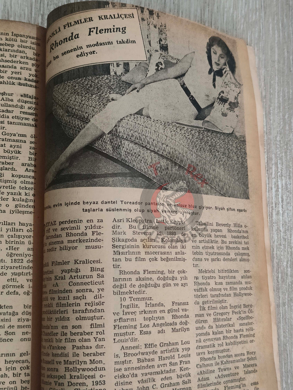 Ayda Bir 1954 The Academy Awards Oscar Turkish Mag Turkey Laya Raki Janet Leigh Tony Curtis Rhonda Fleming