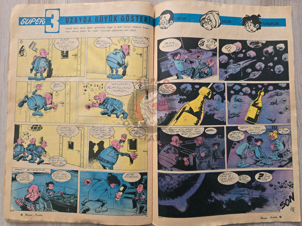 Doğan Kardeş 1971 Magazine #34 Turkish Comic Turkey William Tell Alice In Wonderland
