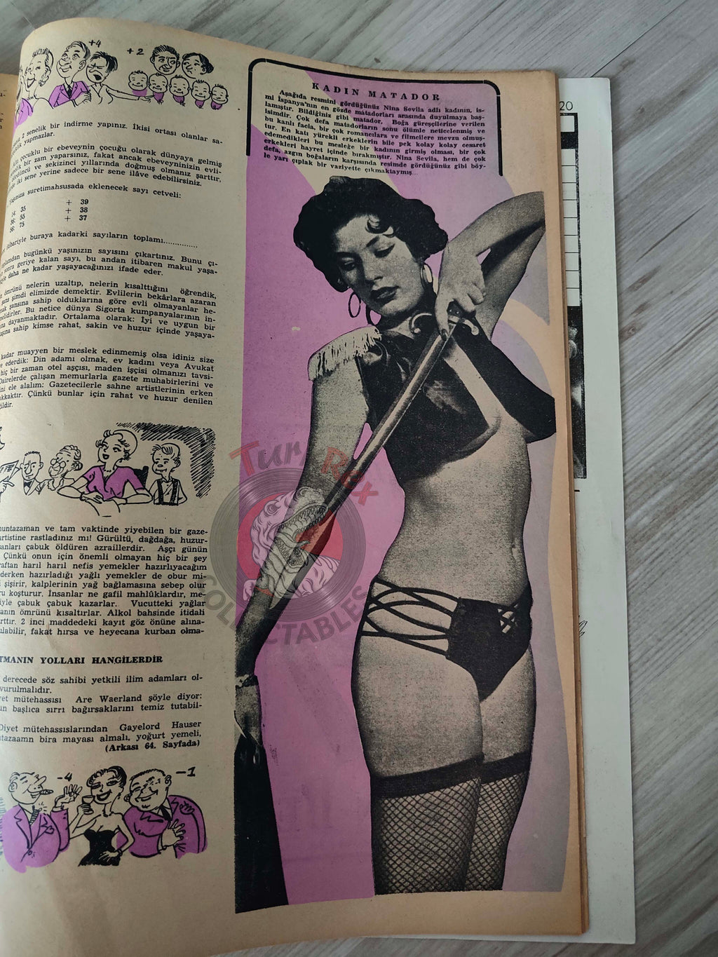 Hafta 1954 Marilyn Monroe Turkish Mag Turkey Gloria DeHaven Nina Sevilla World Beauty Contest