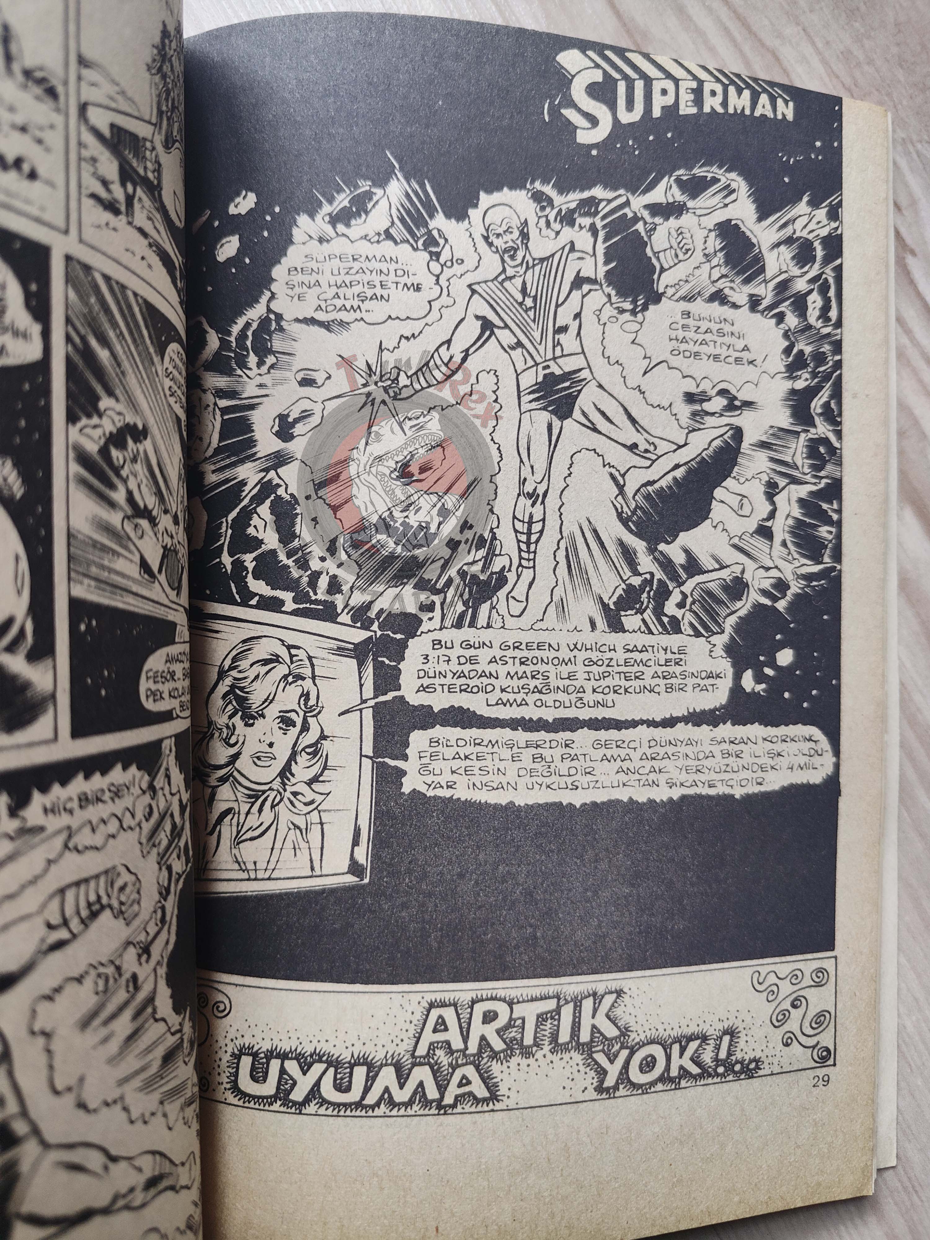 Superman Vol #10 1980s Turkish Comic Turkey #343 Action Comics #480 #481 #482 #483 #502