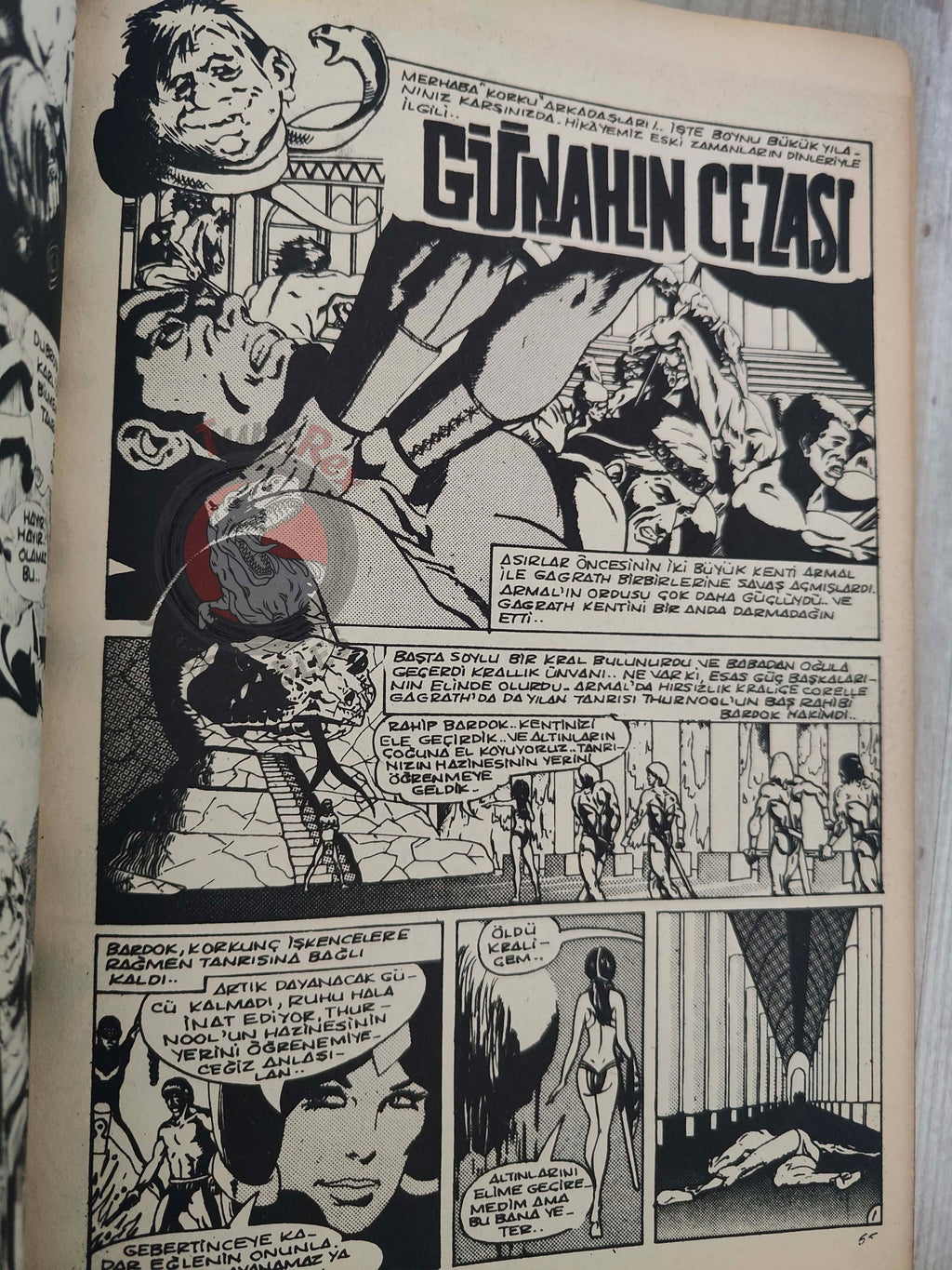 Korku February 1973 Turkish Comic Turkey Vampirella #18 Warren Creepy Eerie