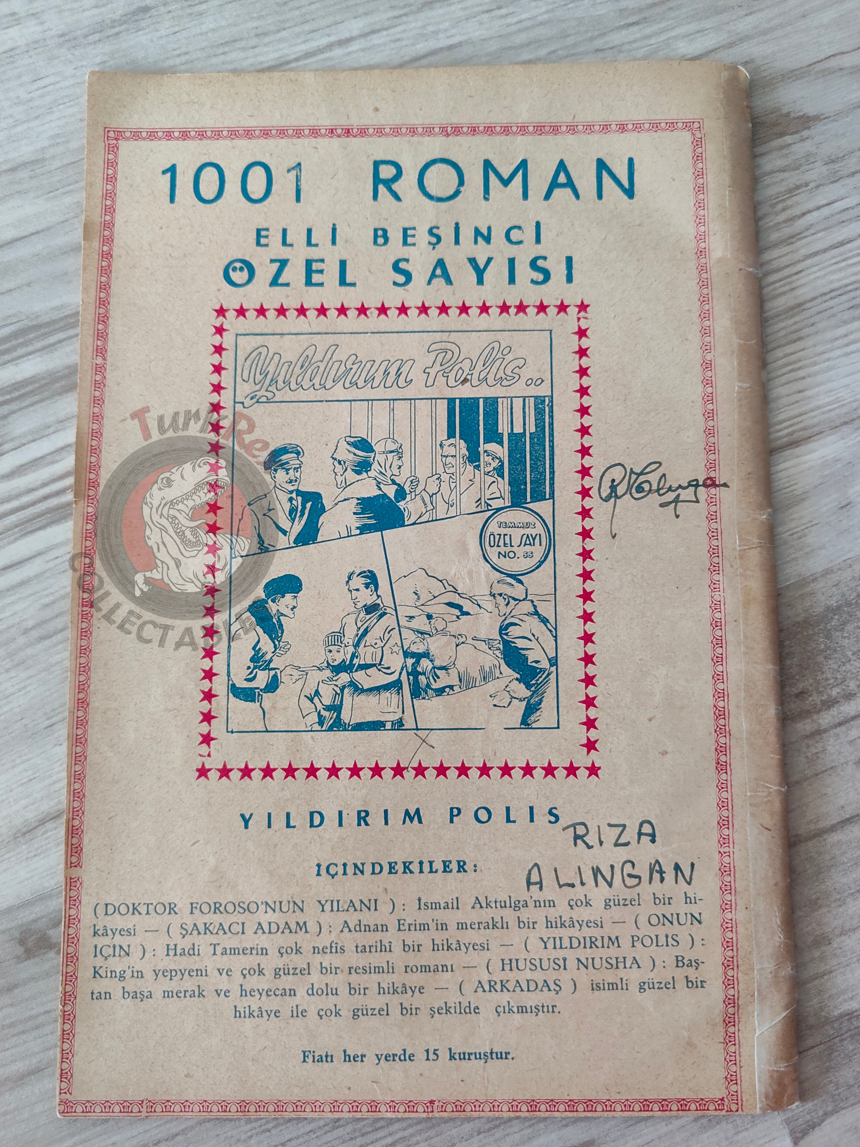 1001 Roman 1944 Adventures of the Journalist Turkish Comic Mag Turkey
