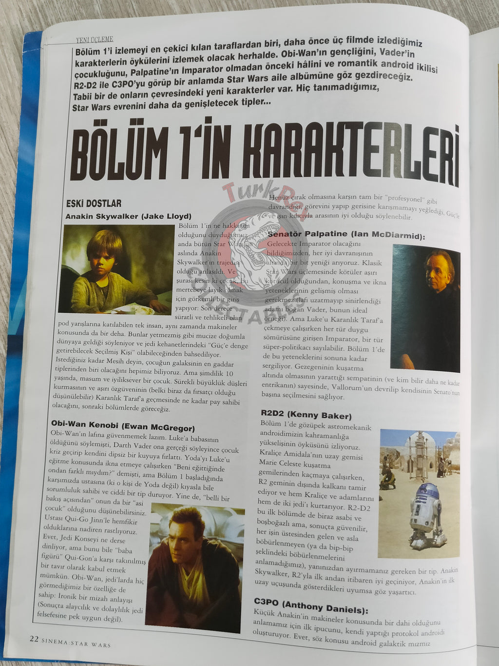 Star Wars – Episode I: The Phantom Menace 1999 Special Companion Book Turkish Turkey
