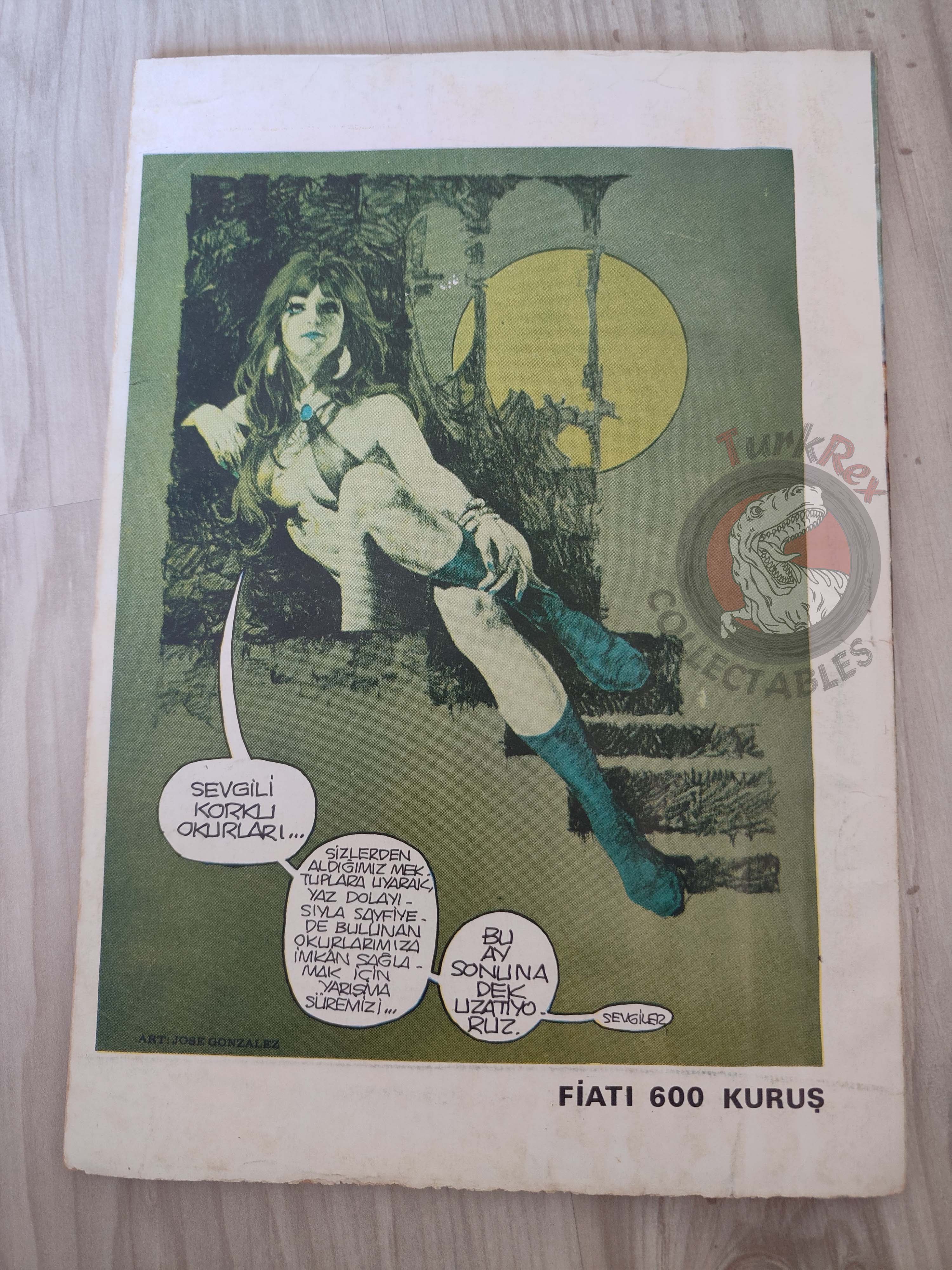 Korku August 1975 Turkish Comic Turkey Vampirella #29 Warren Creepy Eerie