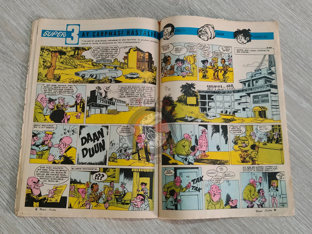 Doğan Kardeş 1971 Magazine #36 Turkish Comic Turkey Sinbad the Sailor Alice In Wonderland