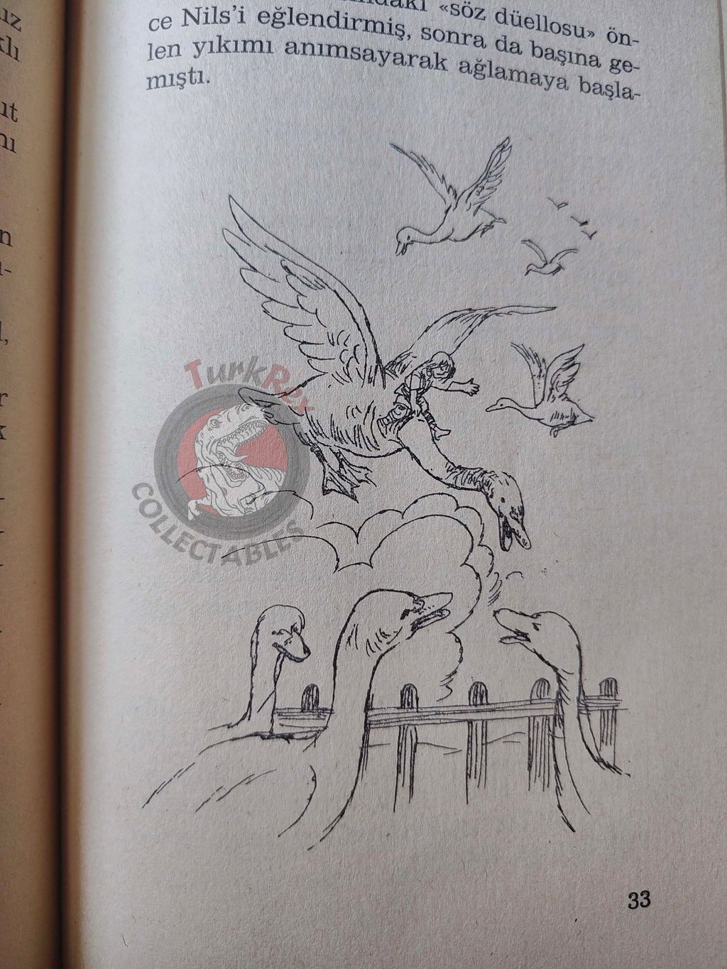 Selma Lagerlöf – The Wonderful Adventures Of Nils 90s Illustrated Turkish Book Turkey