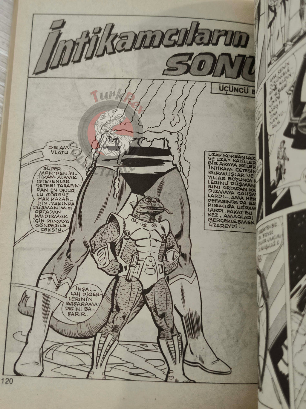 Superman Vol #9 1990 Turkish Comic Turkey #167 Batman Aquaman Justice League of America