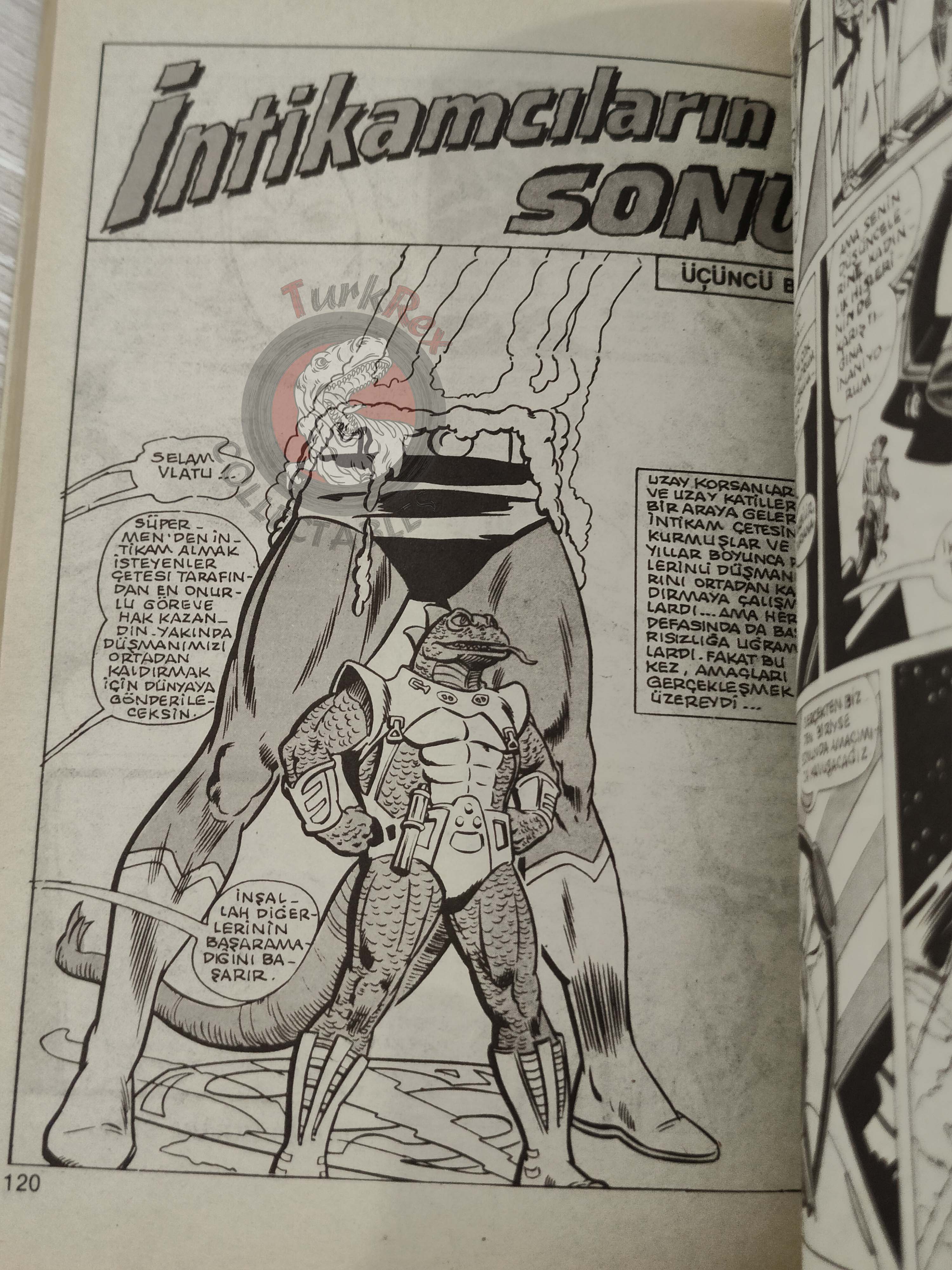 Superman Vol #9 1990 Turkish Comic Turkey #167 Batman Aquaman Justice League of America