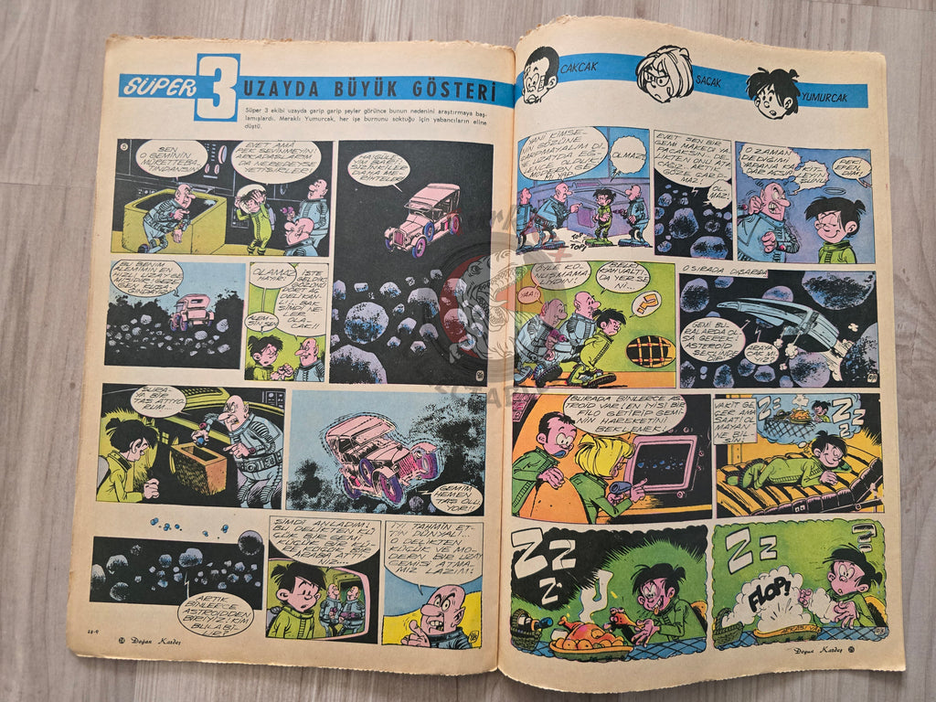 Doğan Kardeş 1971 Magazine #33 Turkish Comic Turkey Sinbad the Sailor Alice In Wonderland