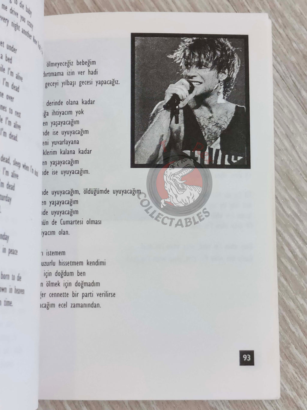 Bon Jovi Biography Book 1995 1st by Turkish Writer Book Turkey