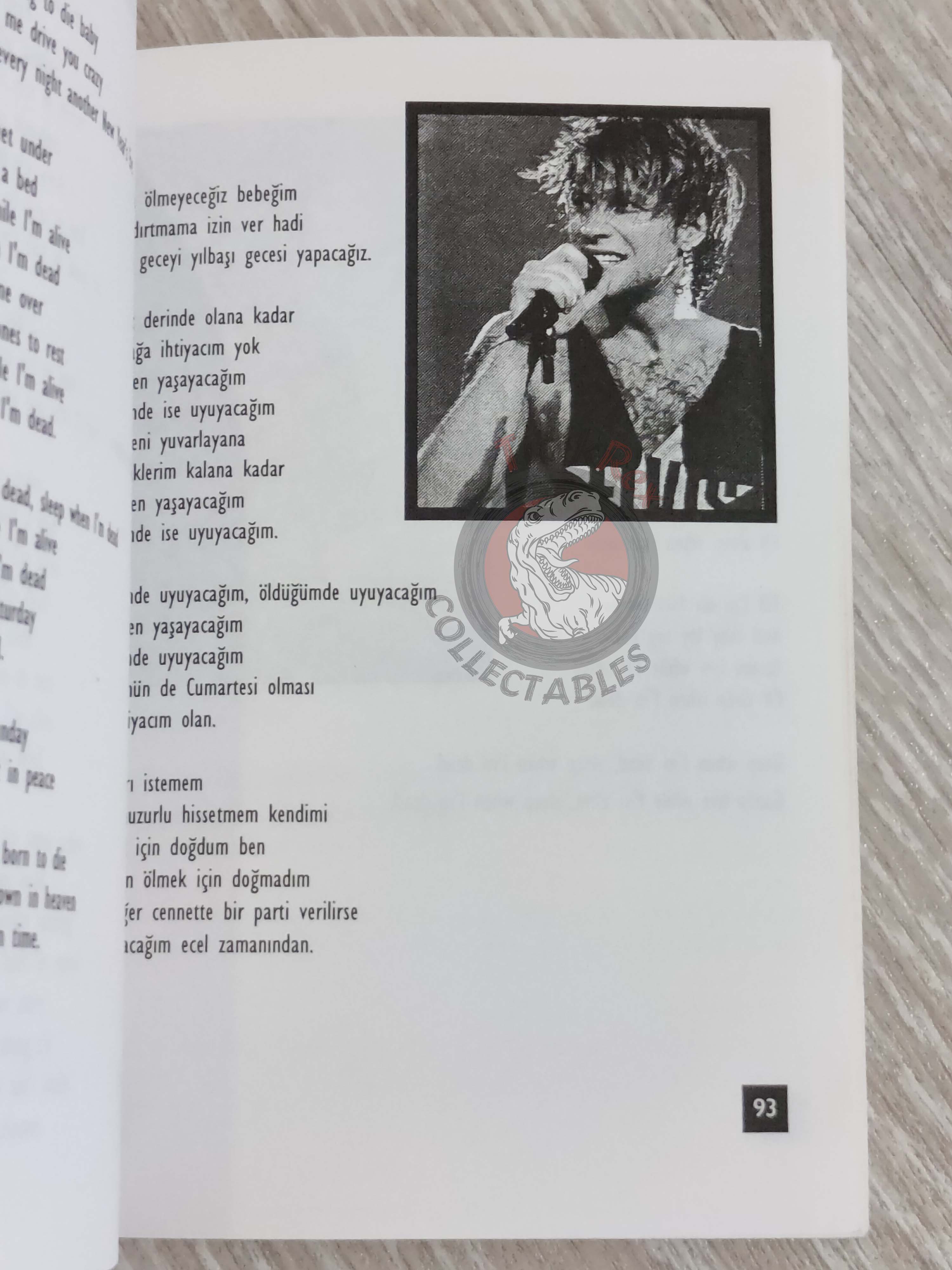 Bon Jovi Biography Book 1995 1st by Turkish Writer Book Turkey