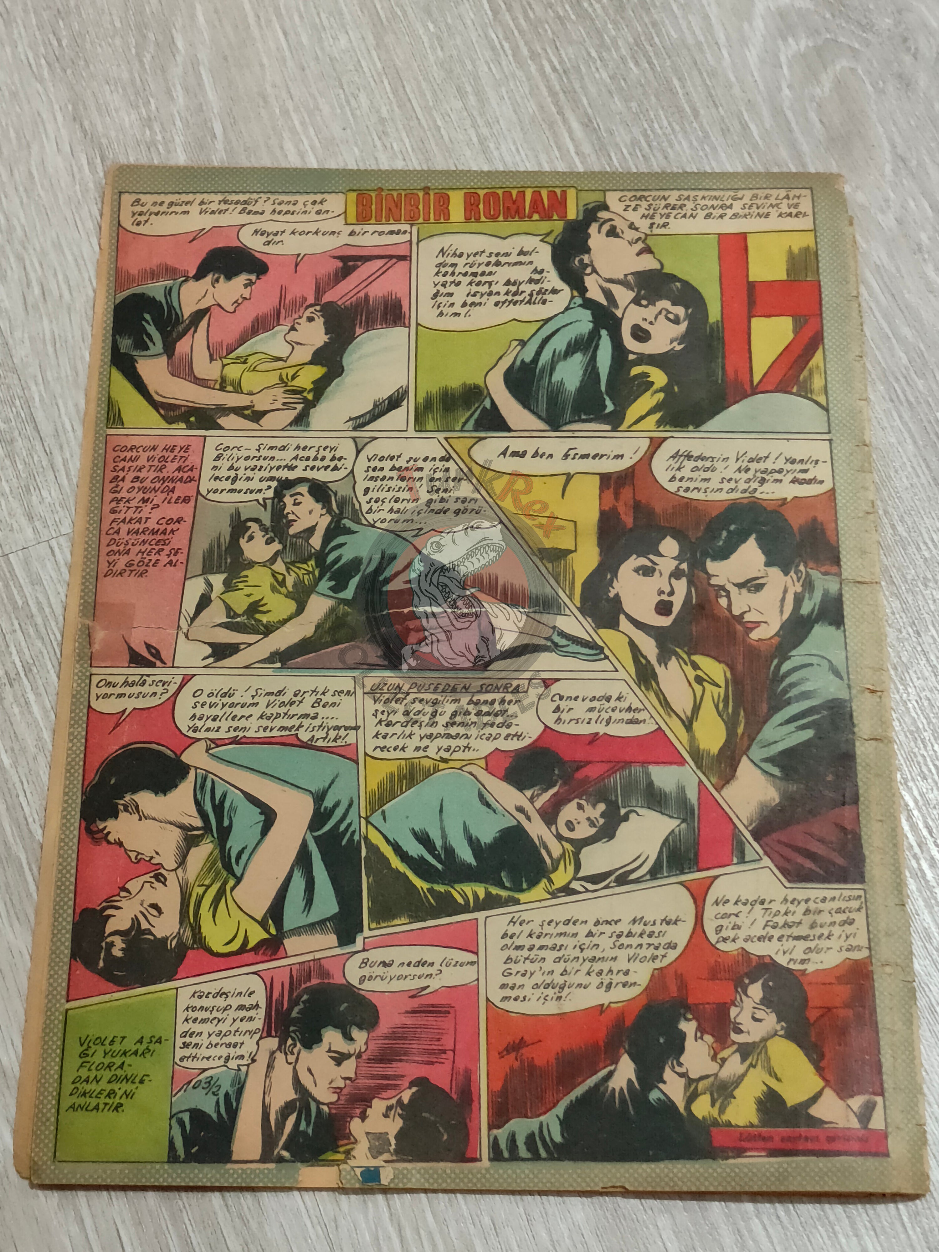 Binbir Roman #103 1950 The Count of Monte Cristo - Nat Pinkerton Turkish Comic Mag Turkey