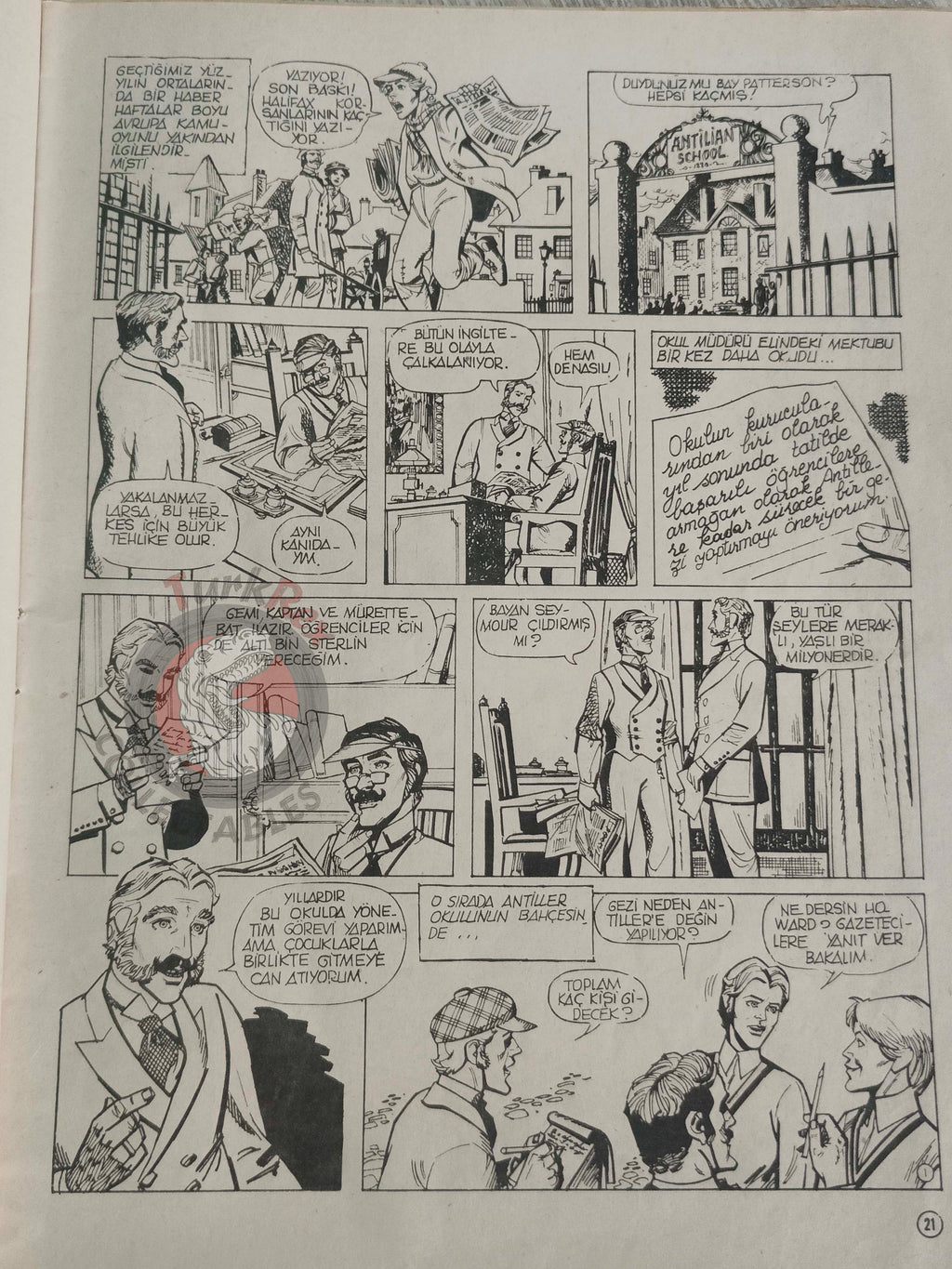 Milliyet Çocuk #8 1980 Turkish Comic Turkey Joyas Literarias Juveniles #133 Jules Verne