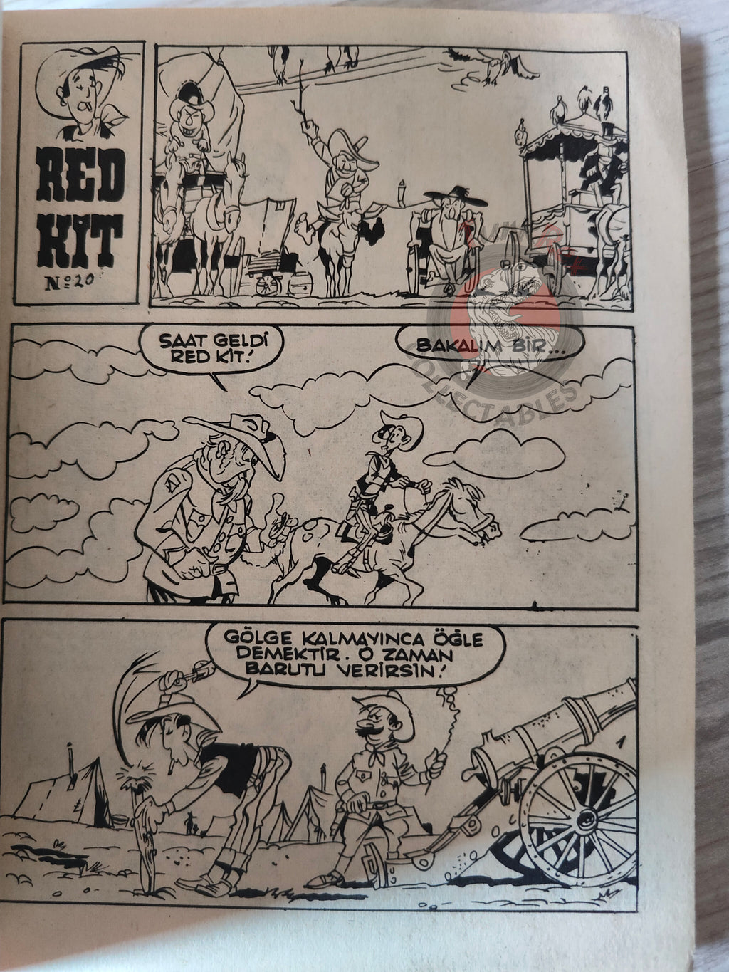 Lucky Luke #7 Ruée Sur l’Oklahoma 1972 Turkish Comic Turkey Le Vieux Nick