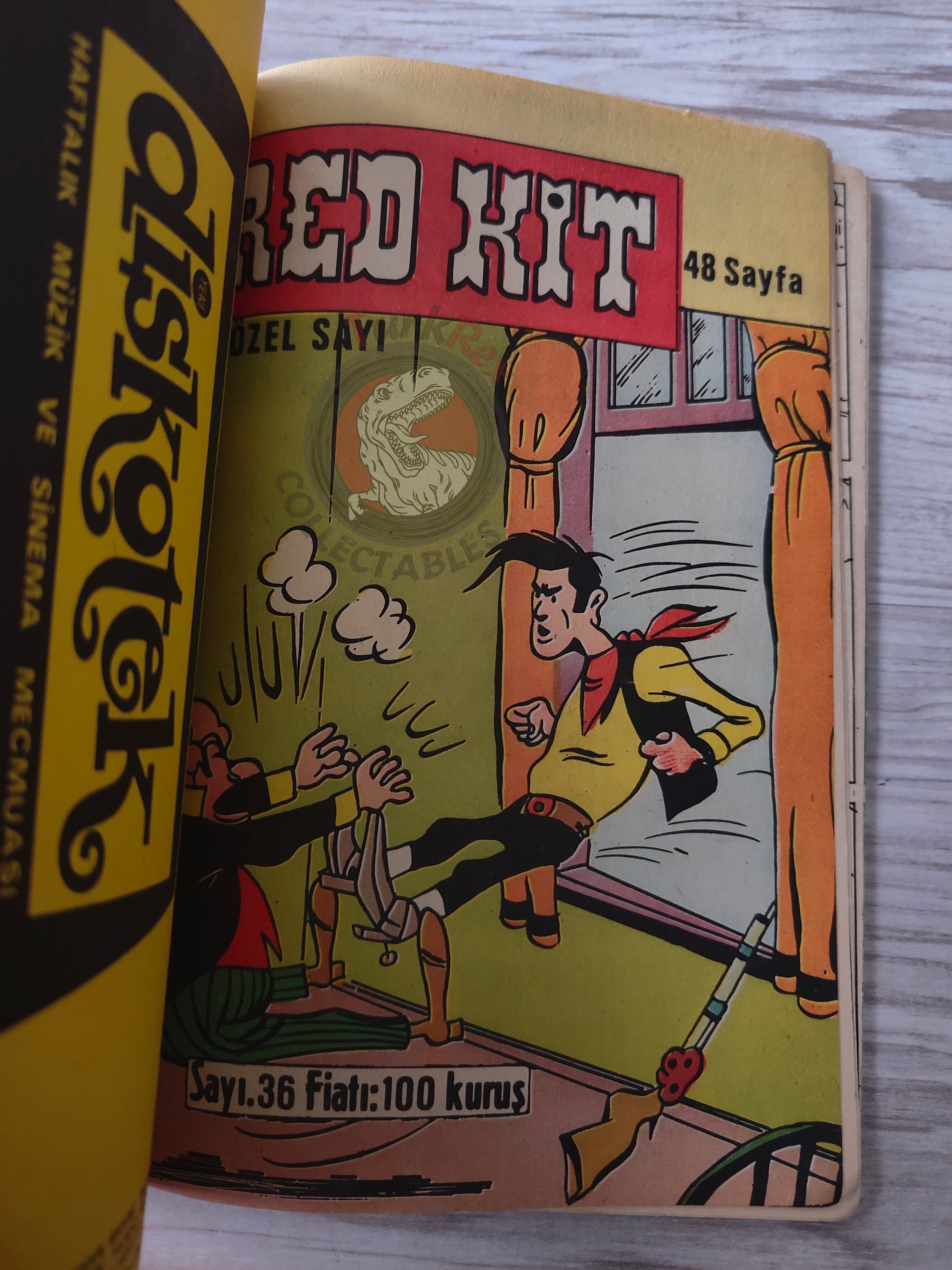 Lucky Luke #12 Rodeo 1969 Turkish Comic Turkey Vieux Nick Gaston Boule et Bil