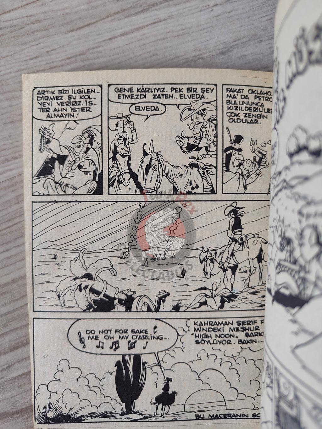 Lucky Luke #7 Ruée Sur l’Oklahoma 1972 Turkish Comic Turkey Le Vieux Nick