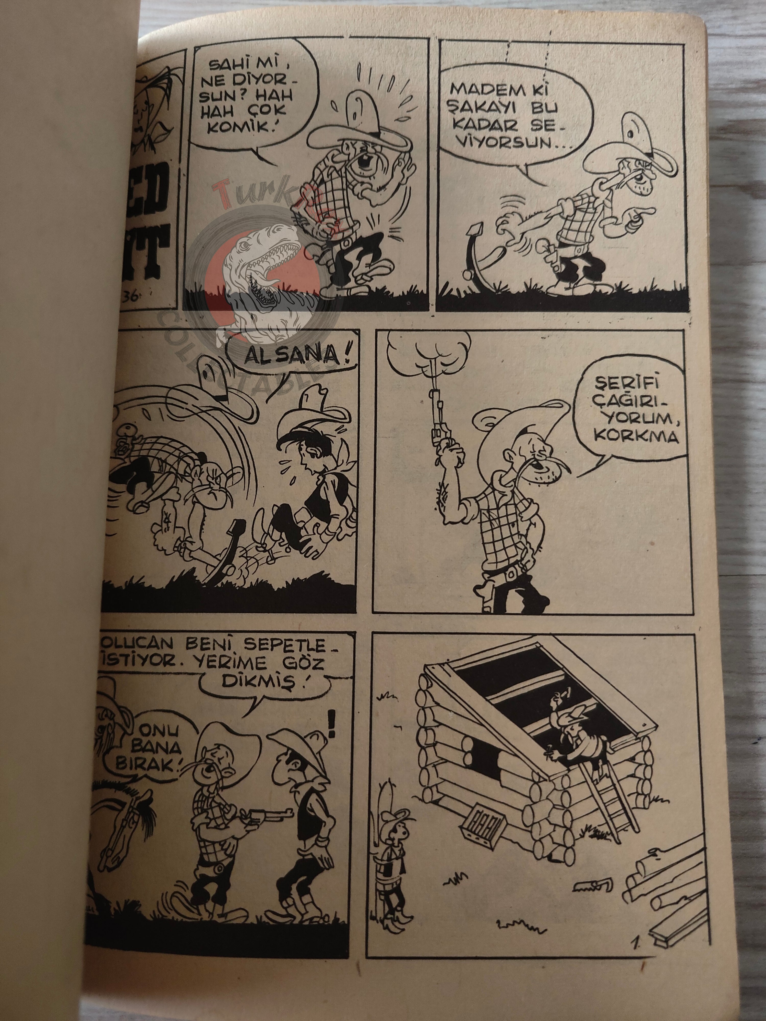 Lucky Luke #12 Rodeo 1969 Turkish Comic Turkey Vieux Nick Gaston Boule et Bil