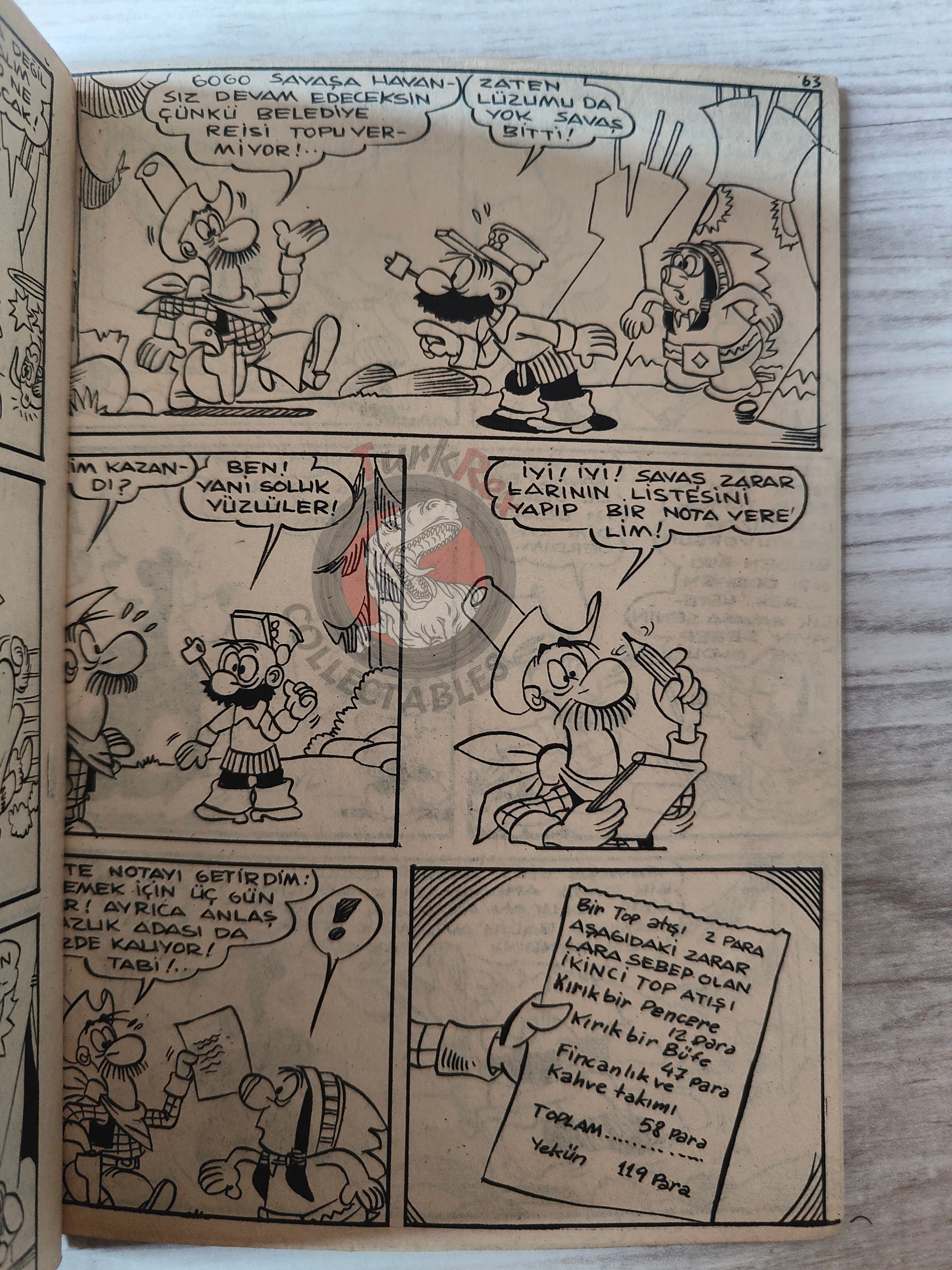 Lucky Luke #7 Ruée Sur l’Oklahoma 1972 Turkish Comic Turkey Le Vieux Nick