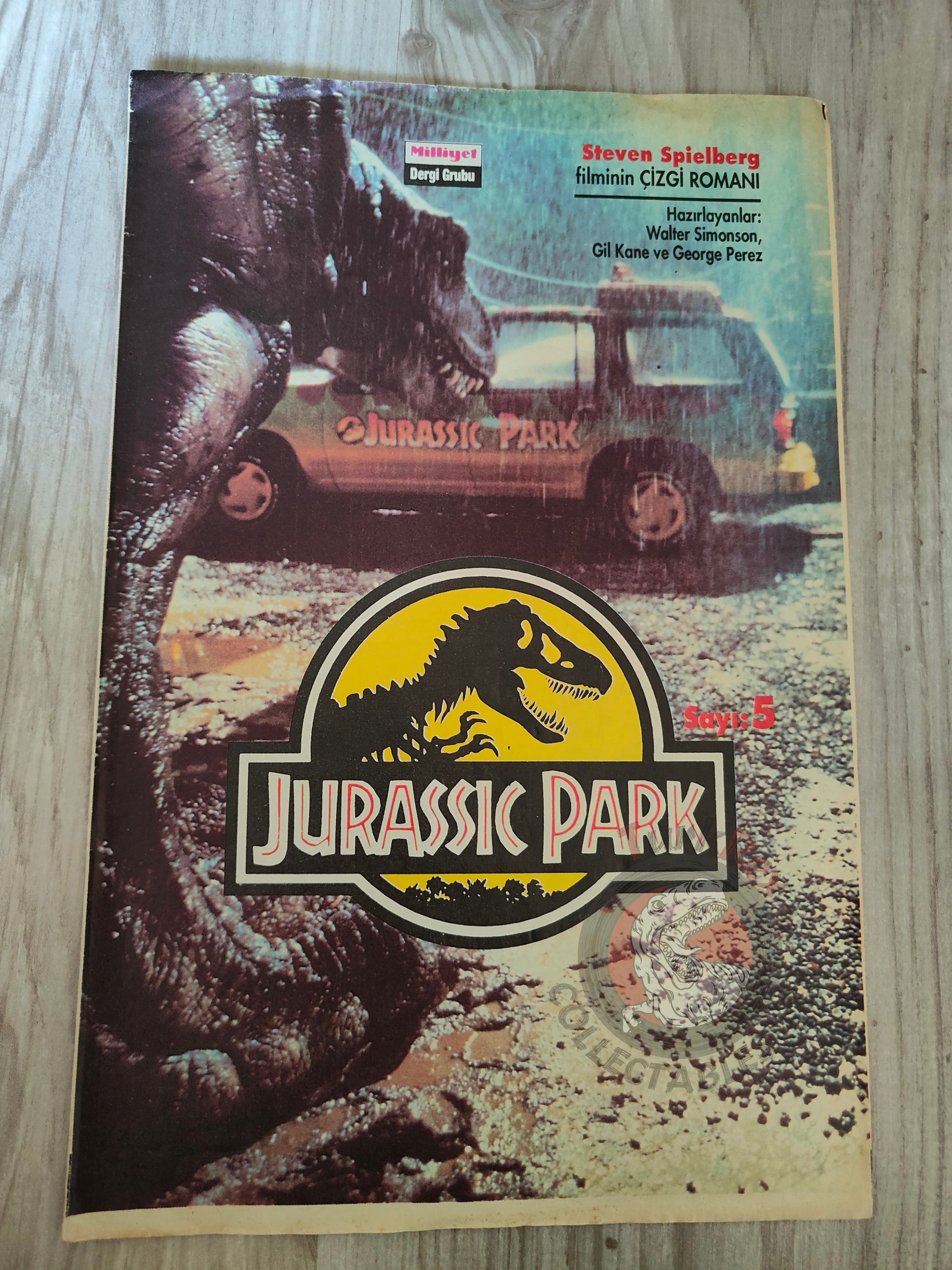 Jurassic Park #5 Turkish Edition Comic Turkey Topps Spielberg