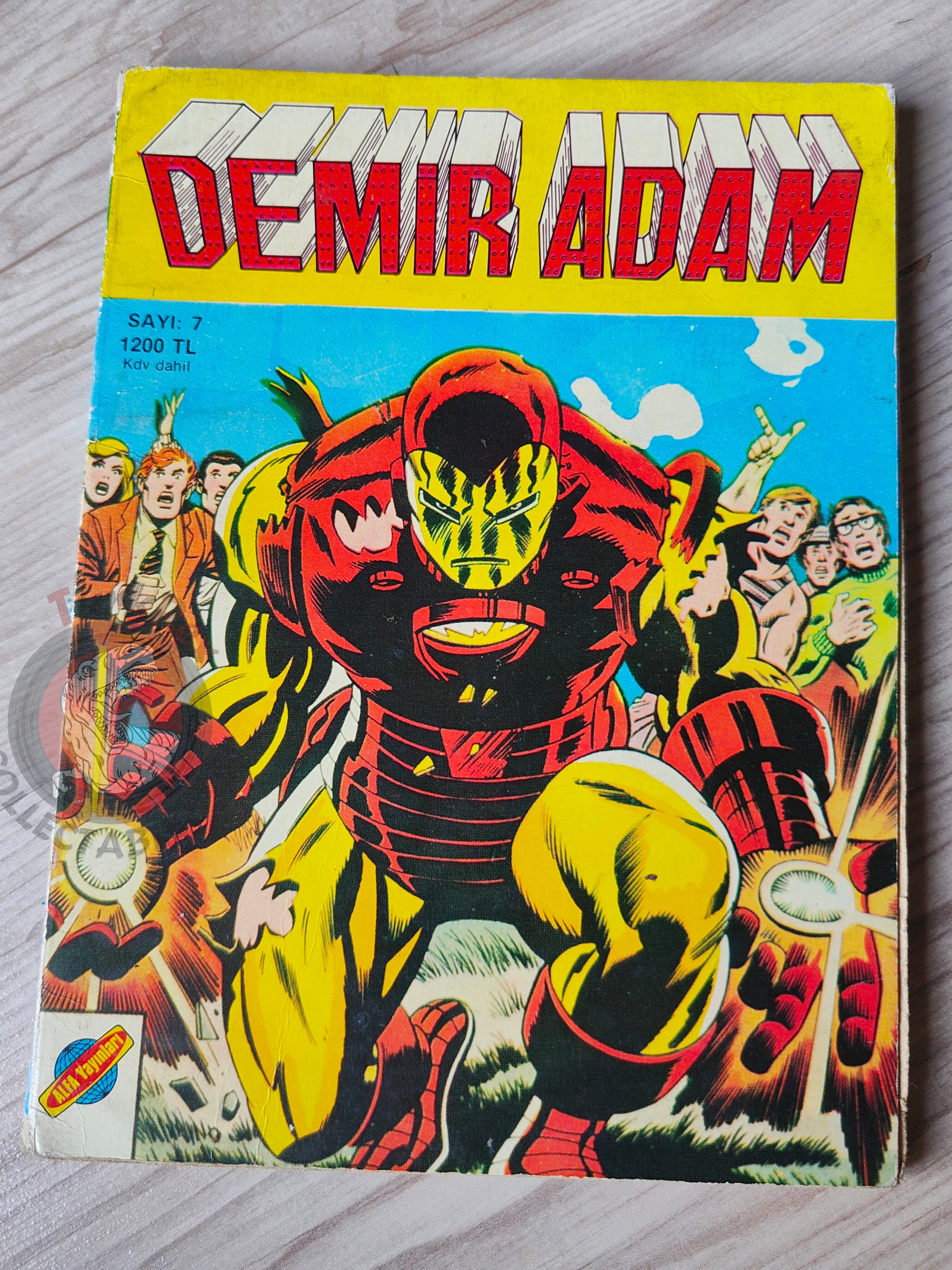 Iron Man #7 Demir Adam 1989 Turkish Comic Turkey #93 #94 #95 #96