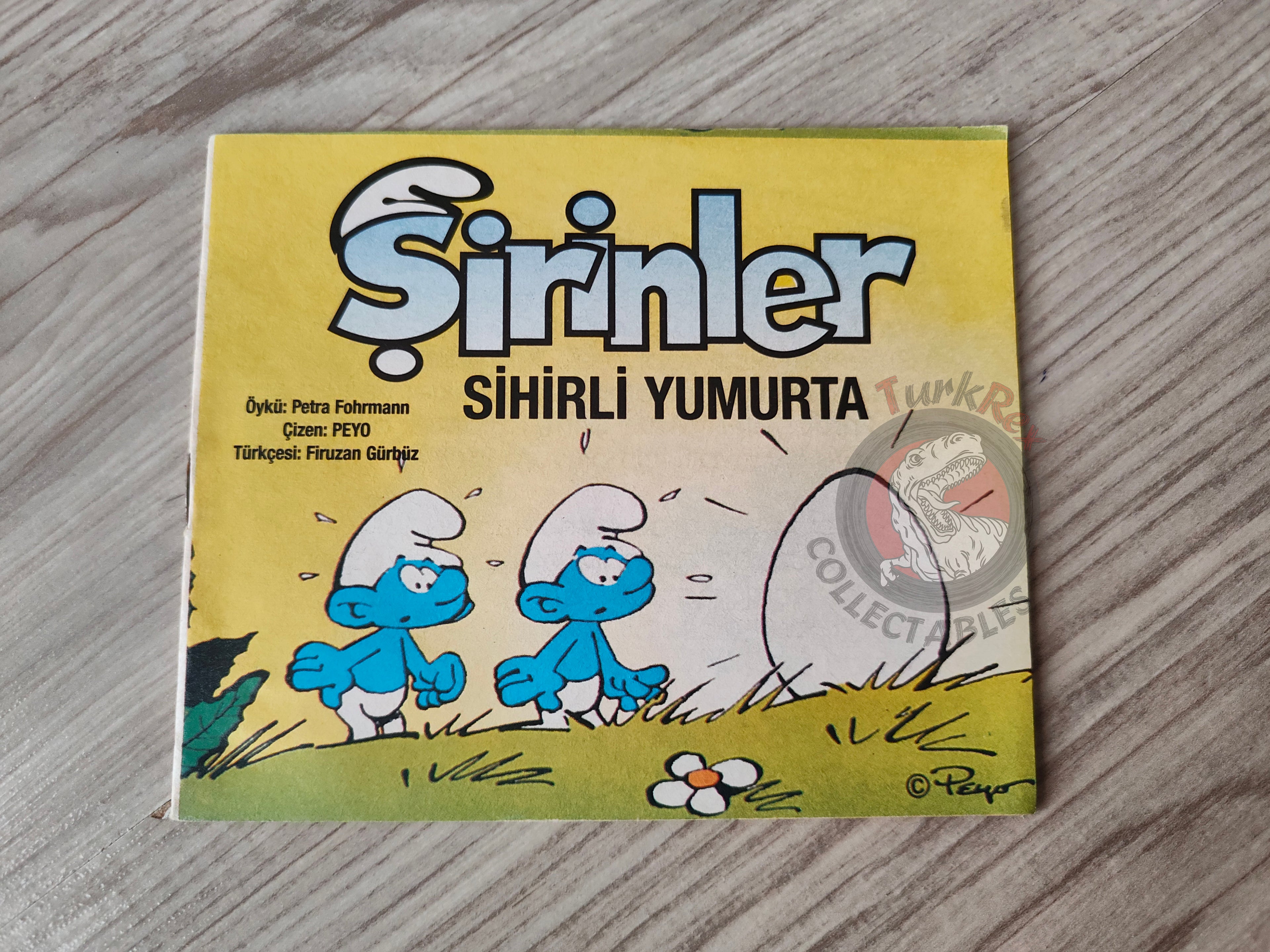 The Smurfs - Das Überraschungsei 1997 Turkish Book Turkey Die Schlümpfe Minibuch