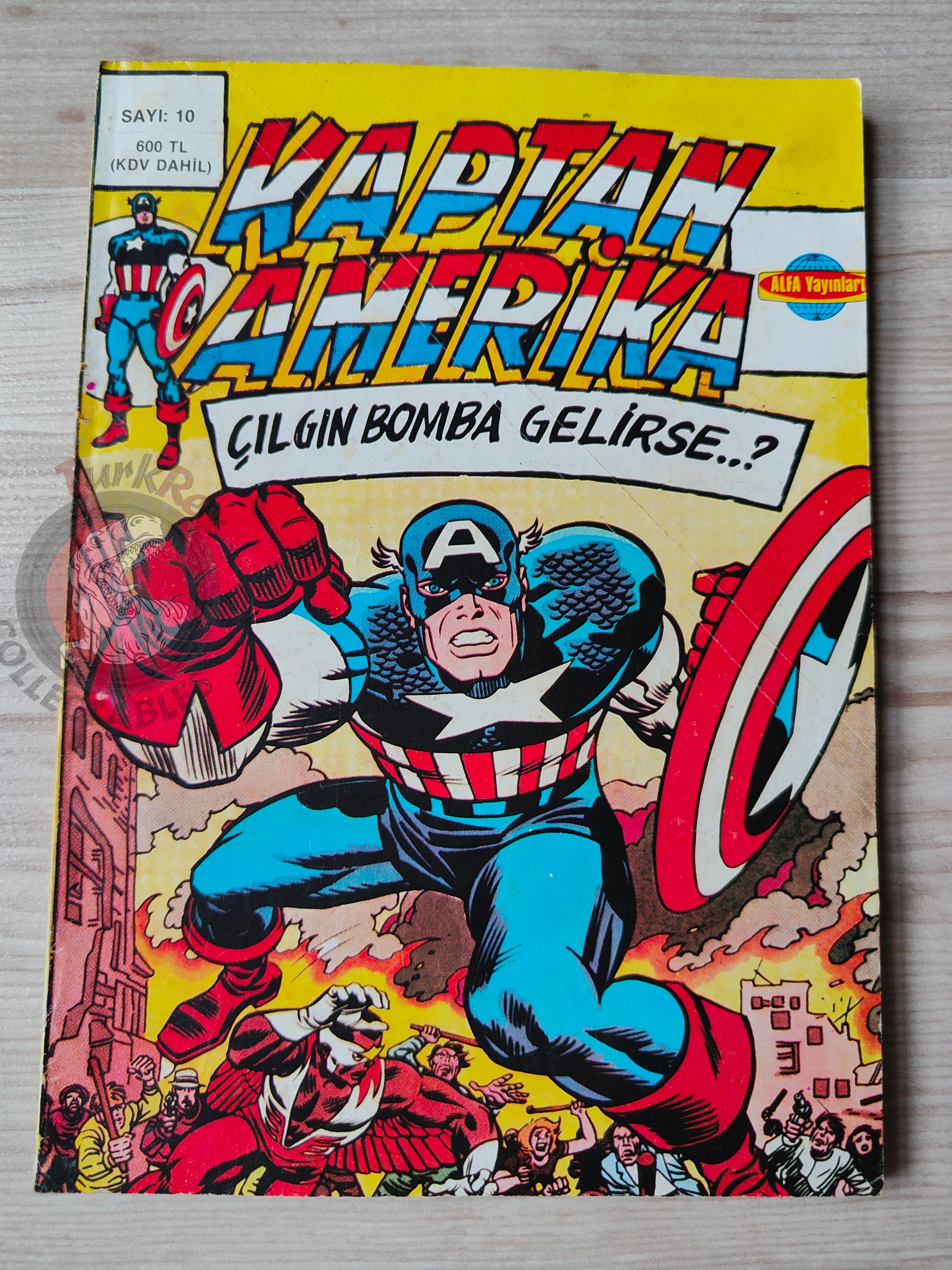 Captain America – Issue #10 1988 Turkish Comic Turkey #191 #192 #193 #194