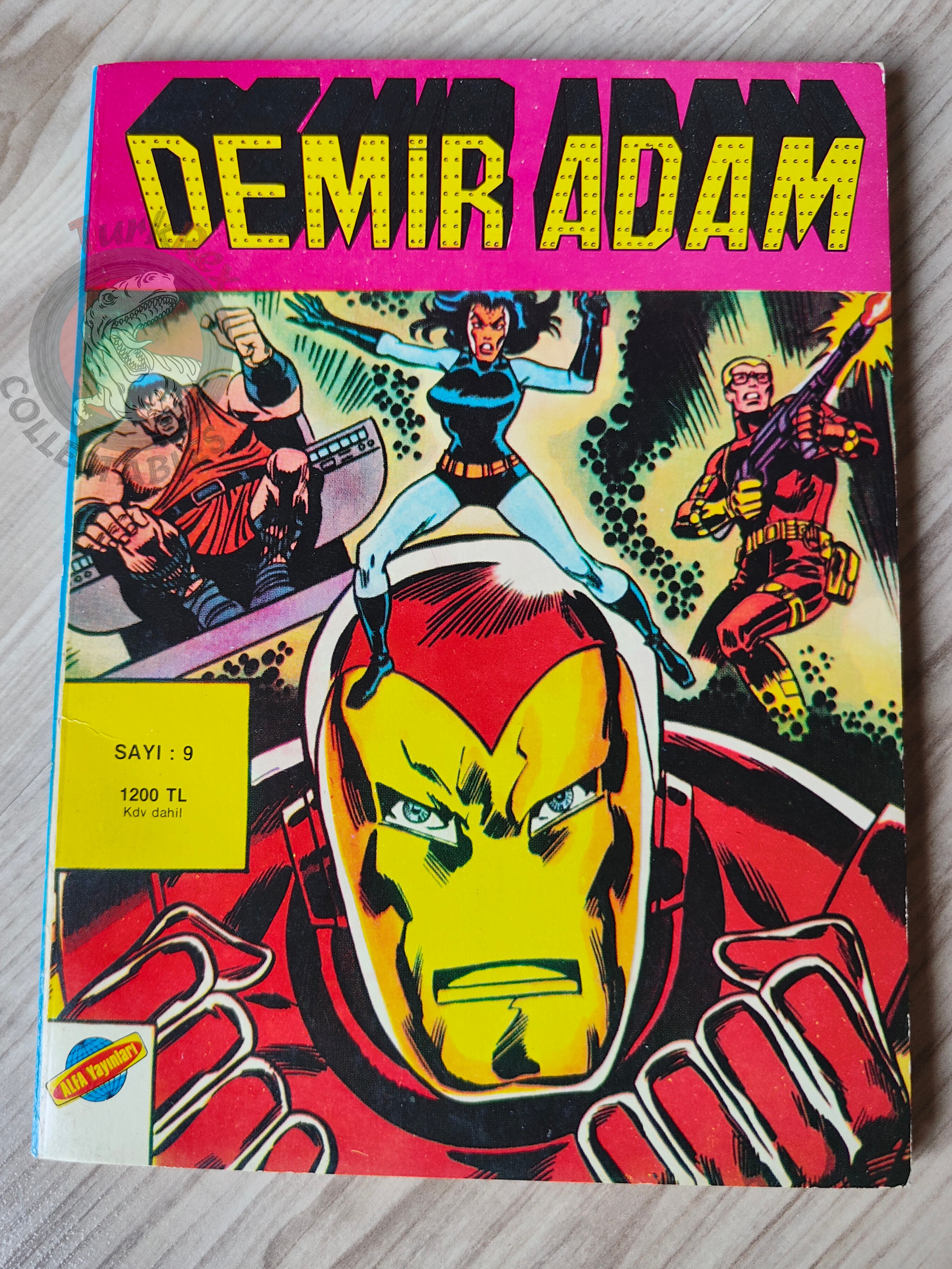 Iron Man #9 Demir Adam 1990 Turkish Comic Turkey #101 #102 #103 #104