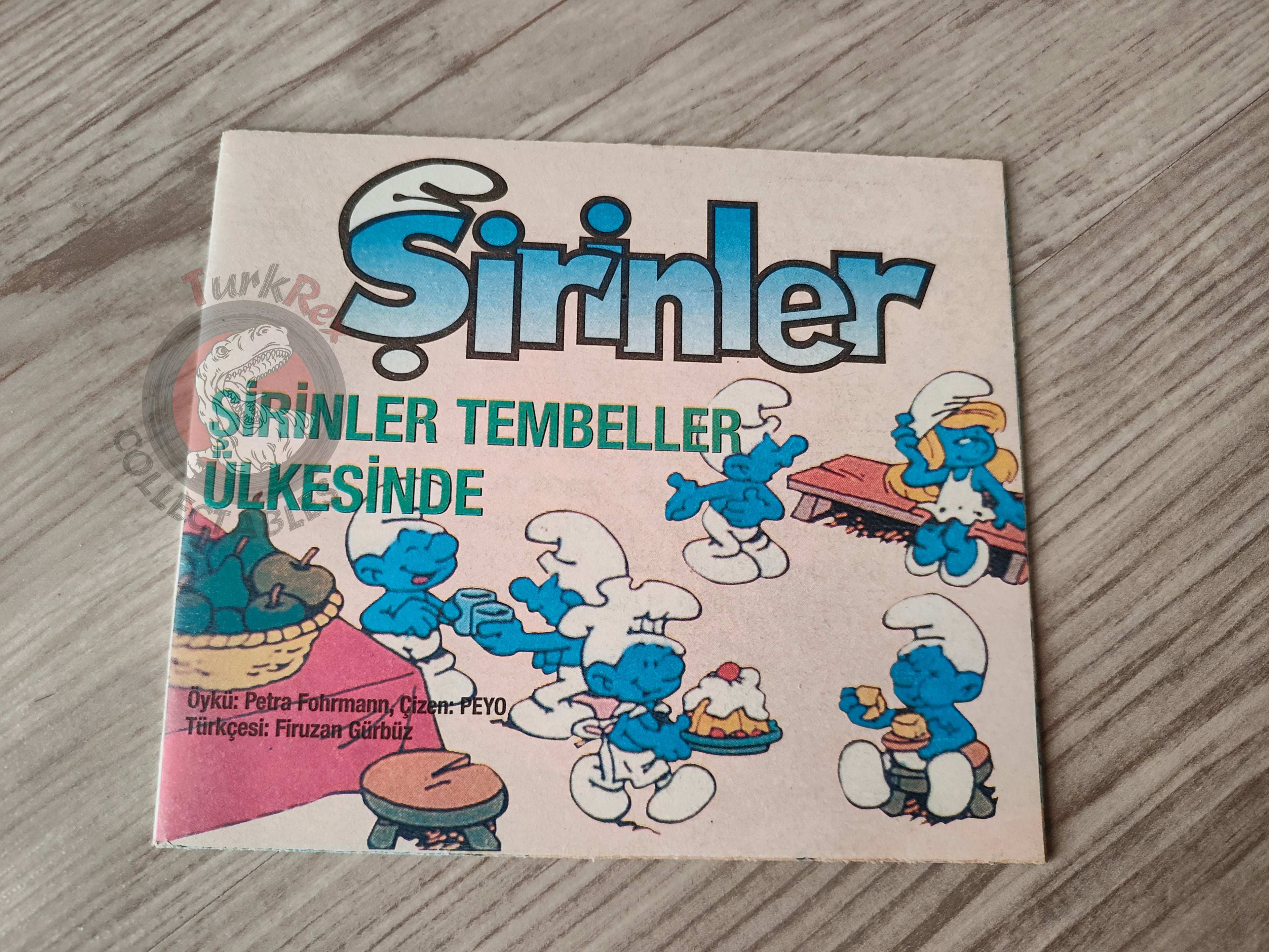 The Smurfs - Ein Schlumpf im Schlaraffenland 1997 Turkish Book Turkey Die Schlümpfe Minibuch