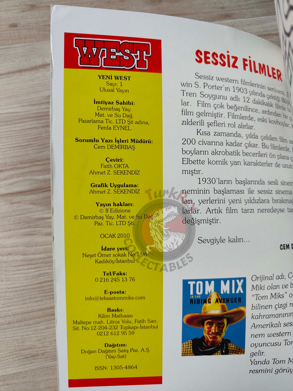 Storia del West Vol #1 Verso l’ignoto Turkish Comic Turkey #1 #2 #3 #4