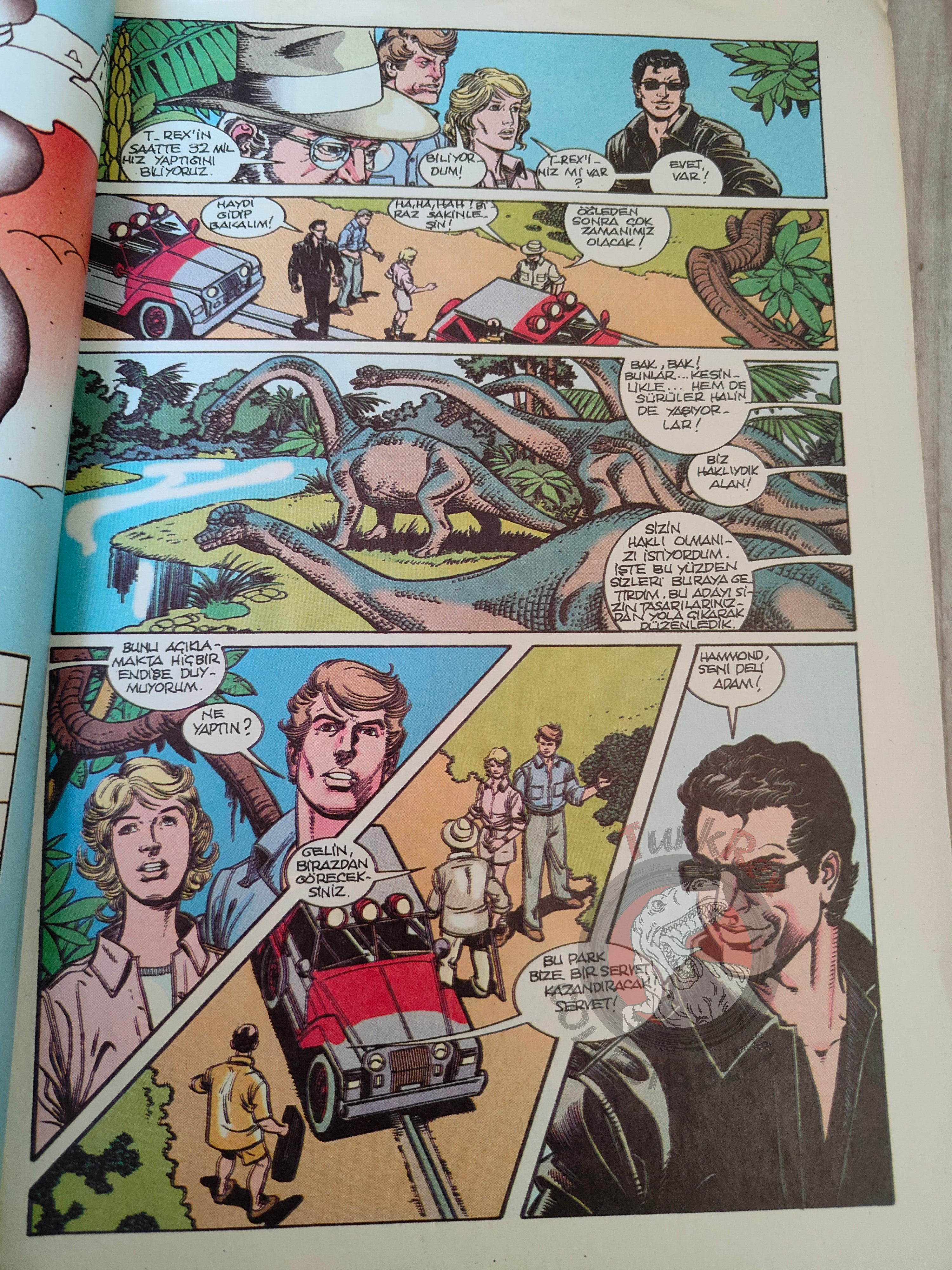Jurassic Park #5 Turkish Edition Comic Turkey Topps Spielberg